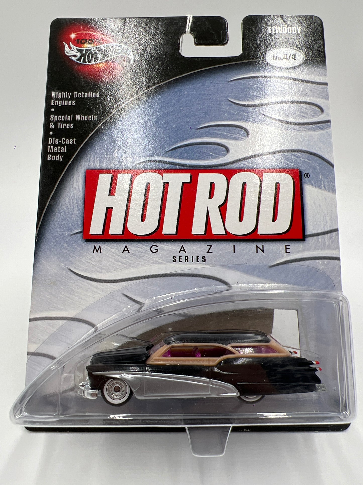 Hot Wheels Premium 100% Hot Rod Magazine #4 Elwoody Black/Silver 242G