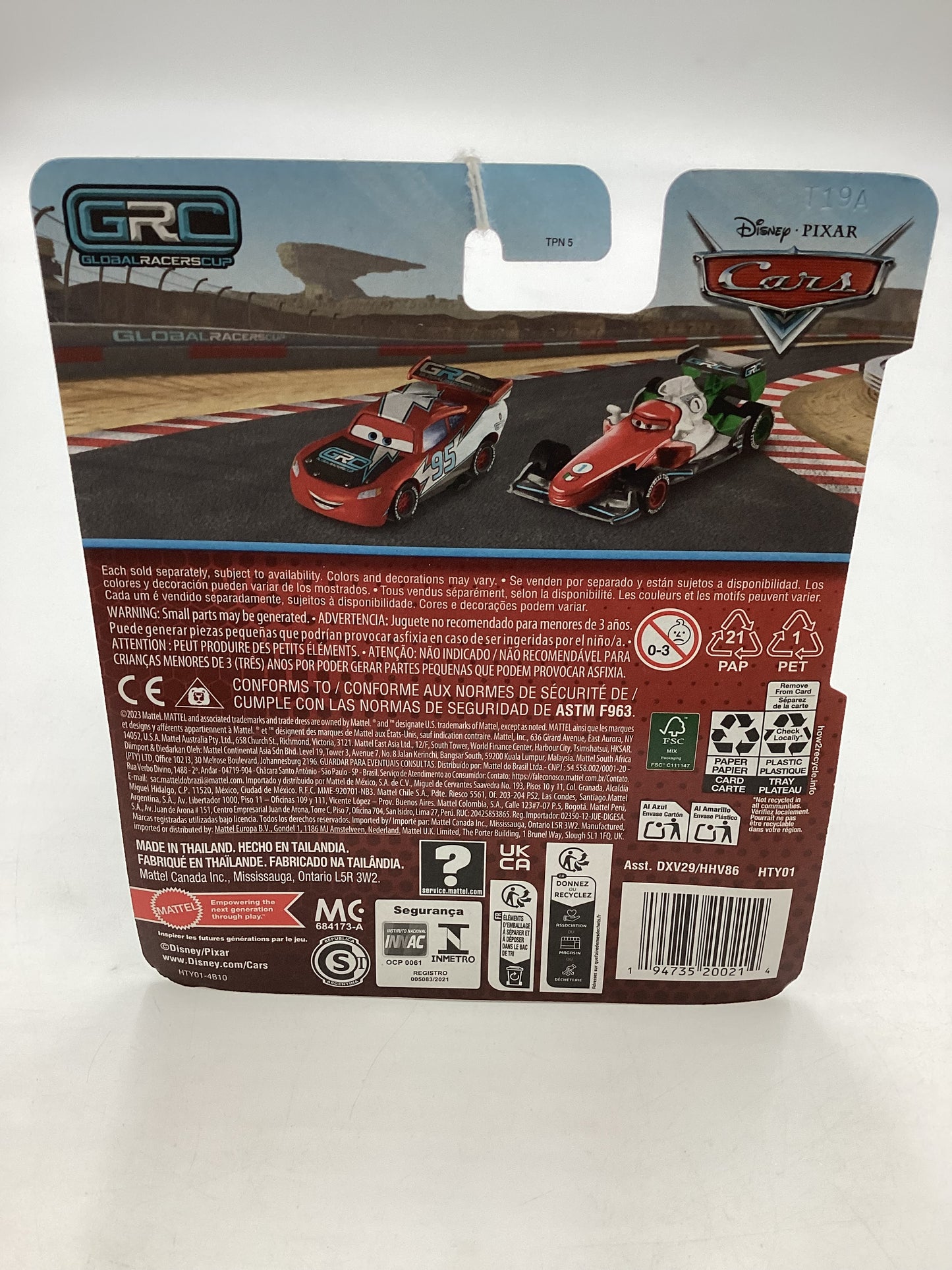 2024 Disney Pixar Cars GRC1 Francesco Bernoulli 142C