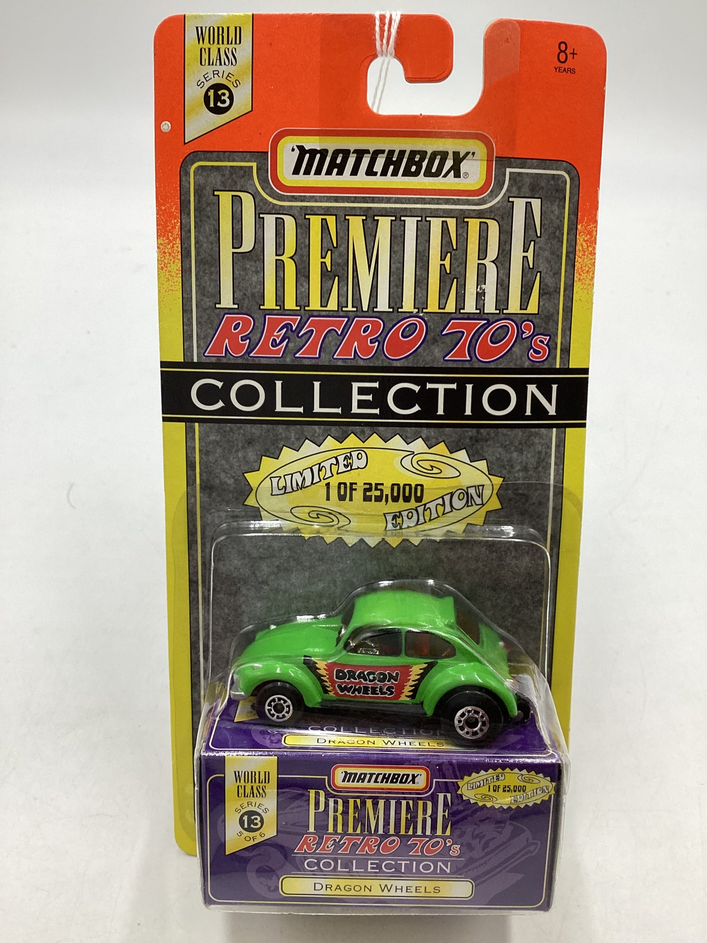 Matchbox Premiere Retro 70’s Series 13 #5 Dragon Wheels Green 208A