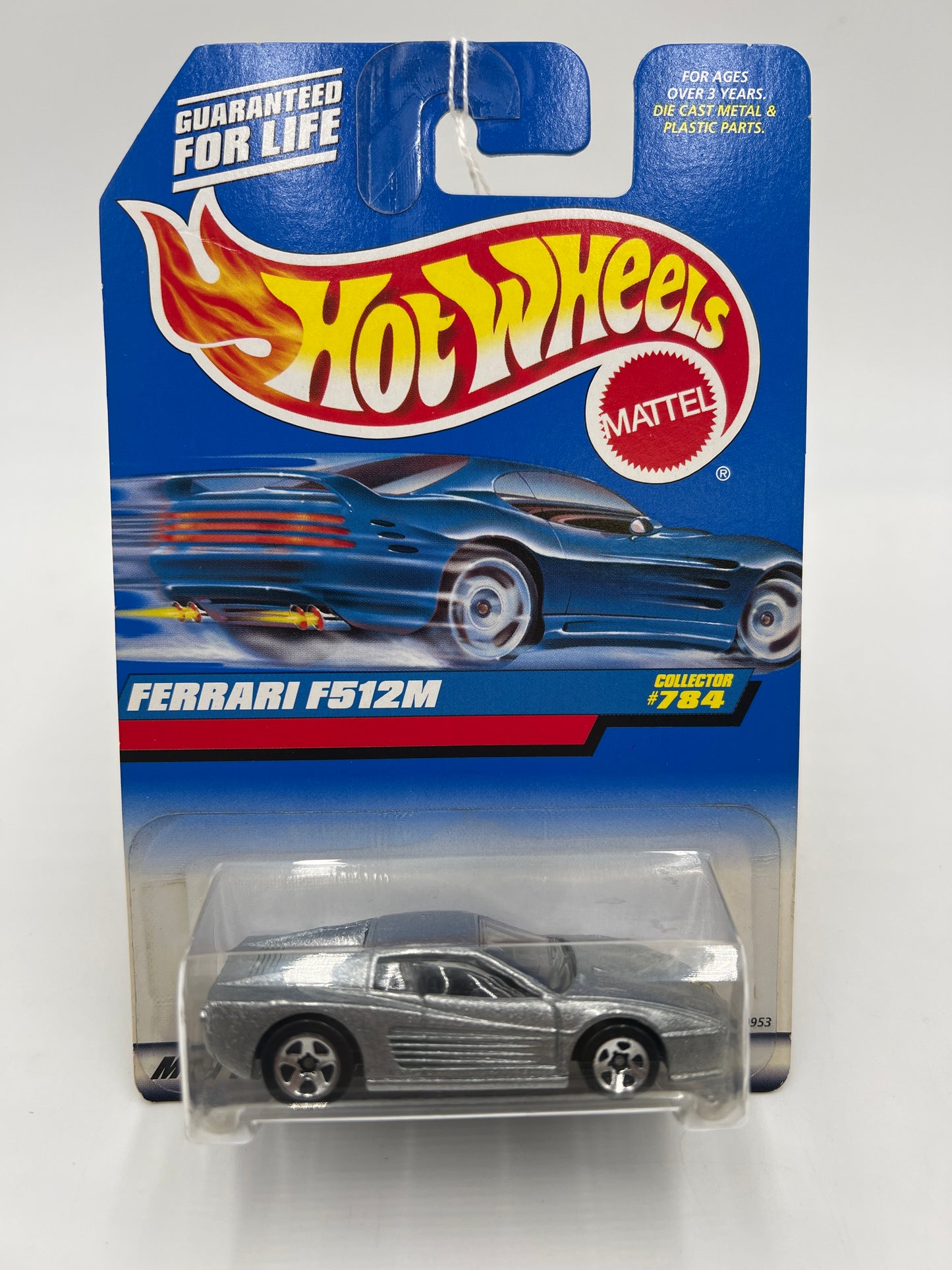 1998 Hot Wheels #784 Ferrari F512M Silver 5SP Wheels