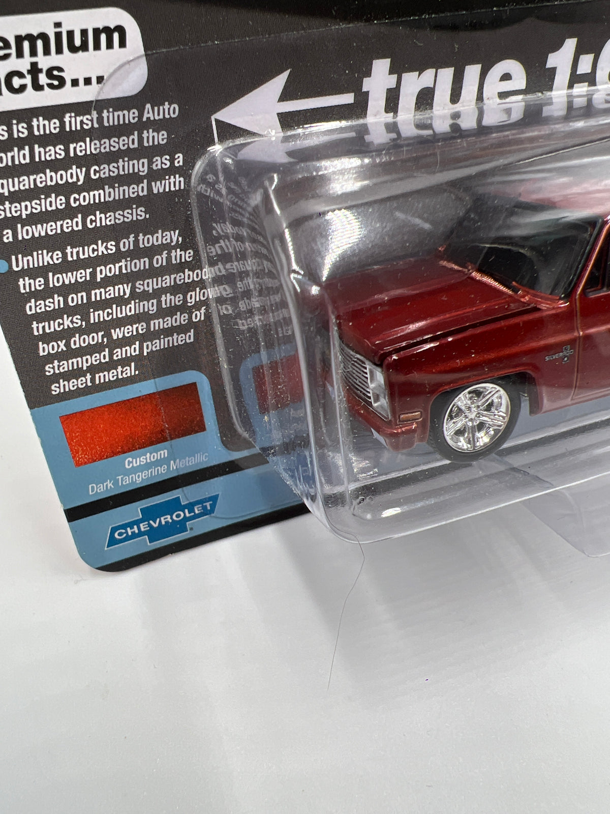 Auto World Muscle Trucks Release 1 Version B 1983 Chevy Silverado Stepside Dark tangerine metallic 181D