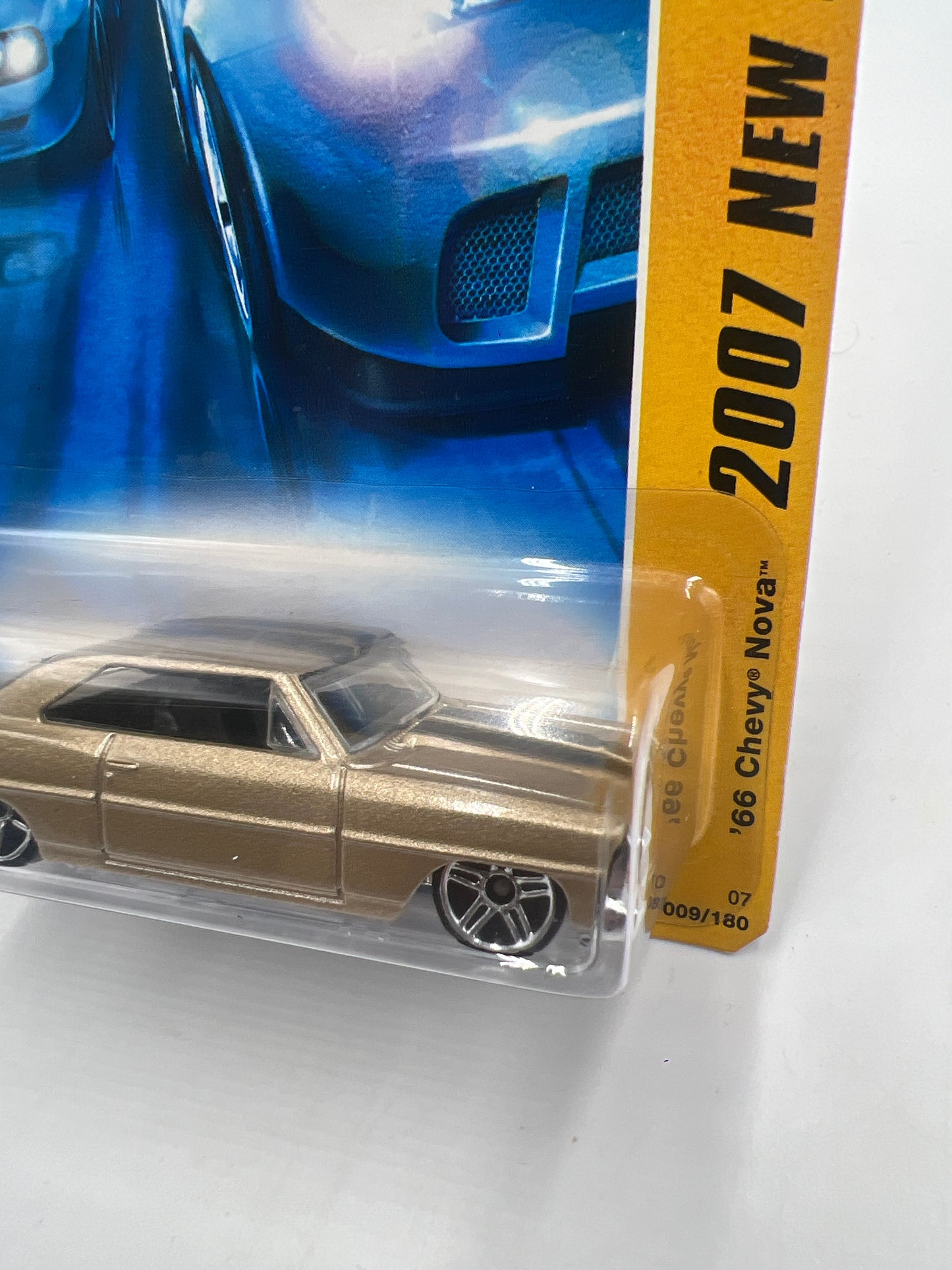 2007 Hot Wheels New Models #009 66 Chevy Nova Gold 14i