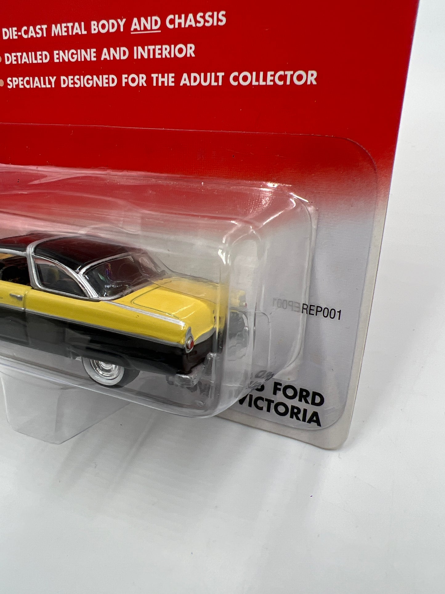 Johnny Lightning American Chrome 1955 Ford Crown Victoria Black/Yellow 220C