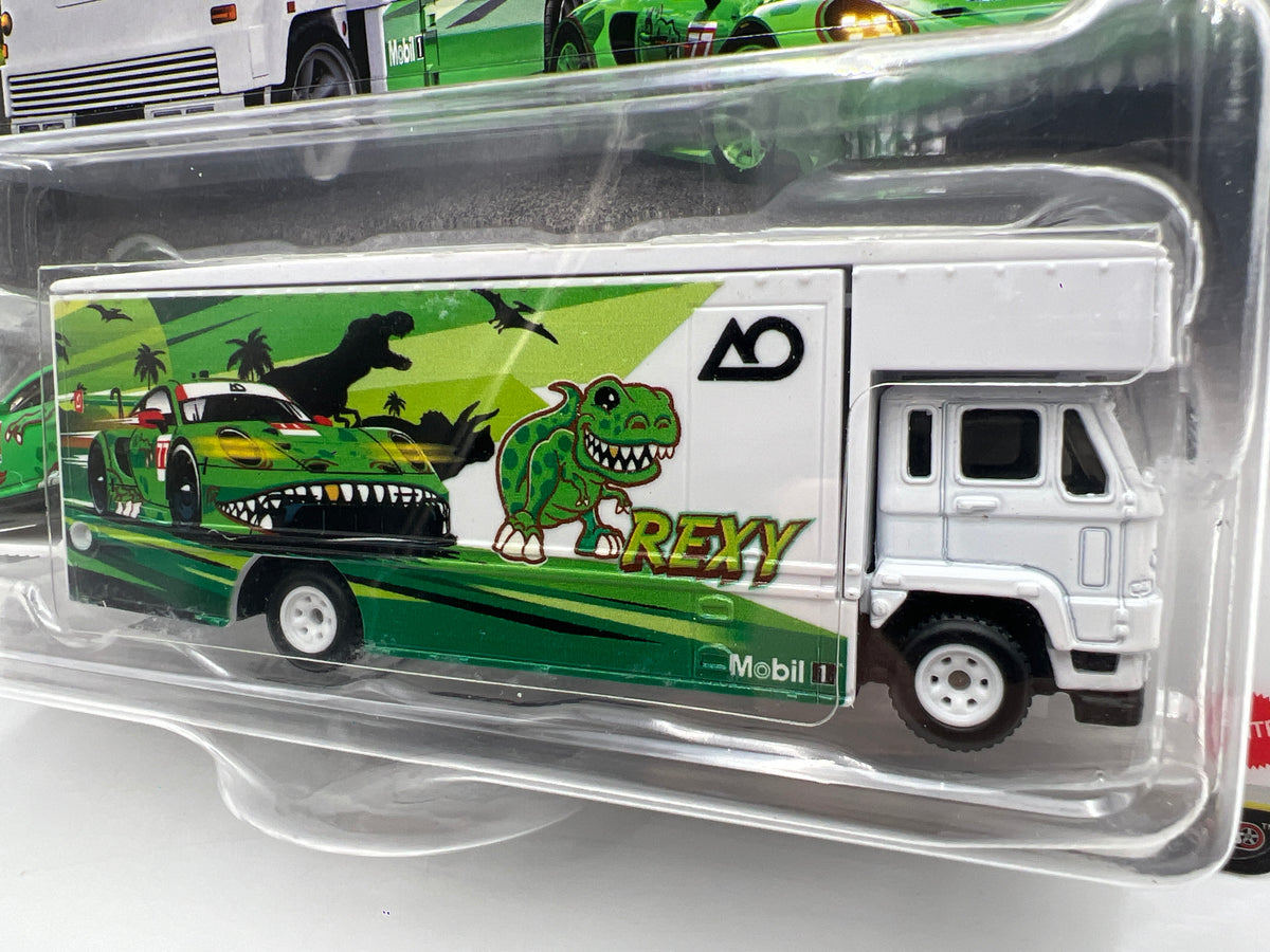 2026 Hot Wheels Team Transport #97 AO Racing Rexy Porsche 911 GT3 R 992 & Fleet Flyer