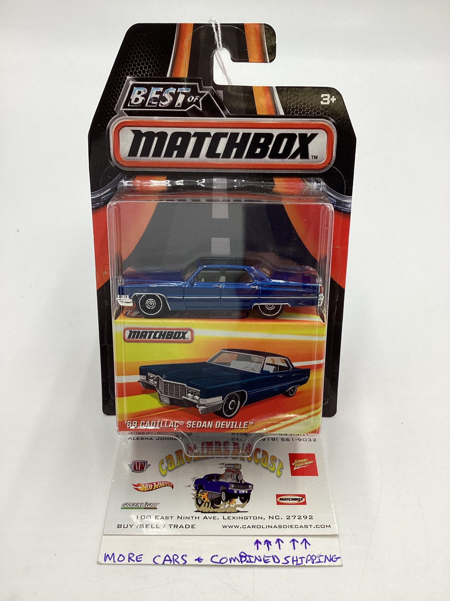 Matchbox Best of Matchbox Series 1 69 Cadillac Sedan Deville Blue 169S