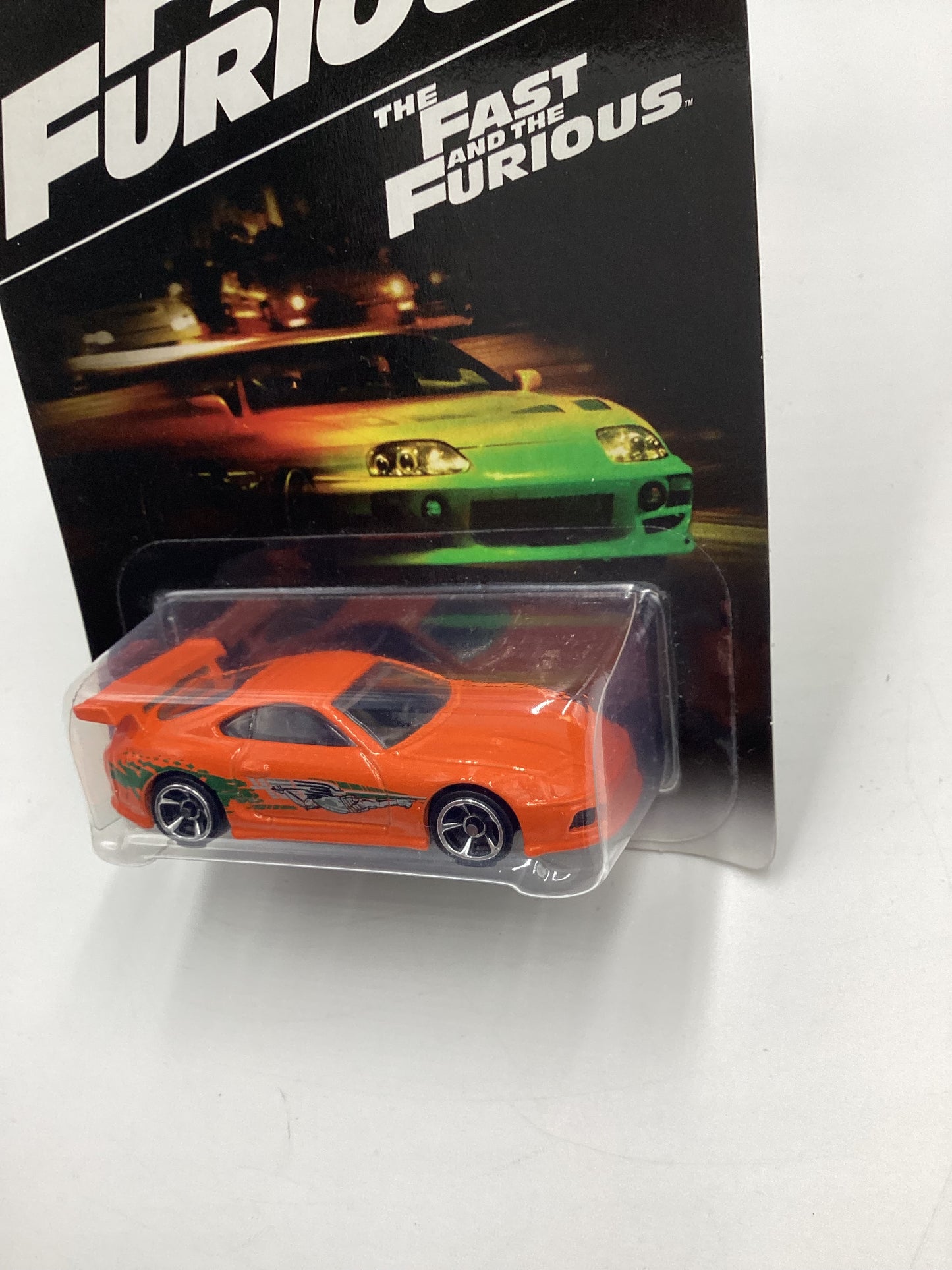 Hot Wheels 2016 Fast and furious #1 94 Toyota Supra Orange w/protector