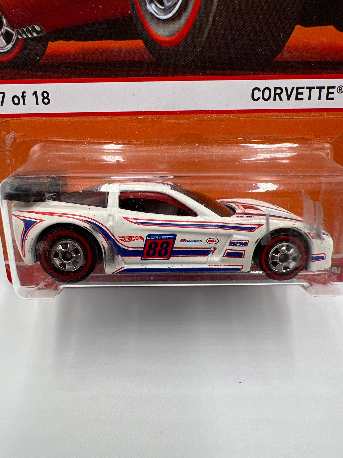 Hot Wheels Heritage Redline #17 Corvette C6R White 160N