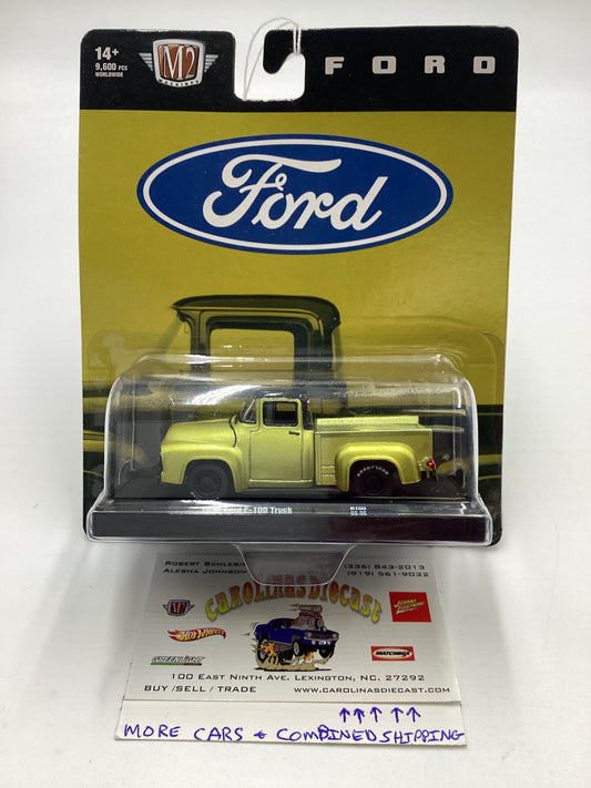 M2 Machines Auto Driver Ford 1956 Ford F-100 Truck Gold R100 190D