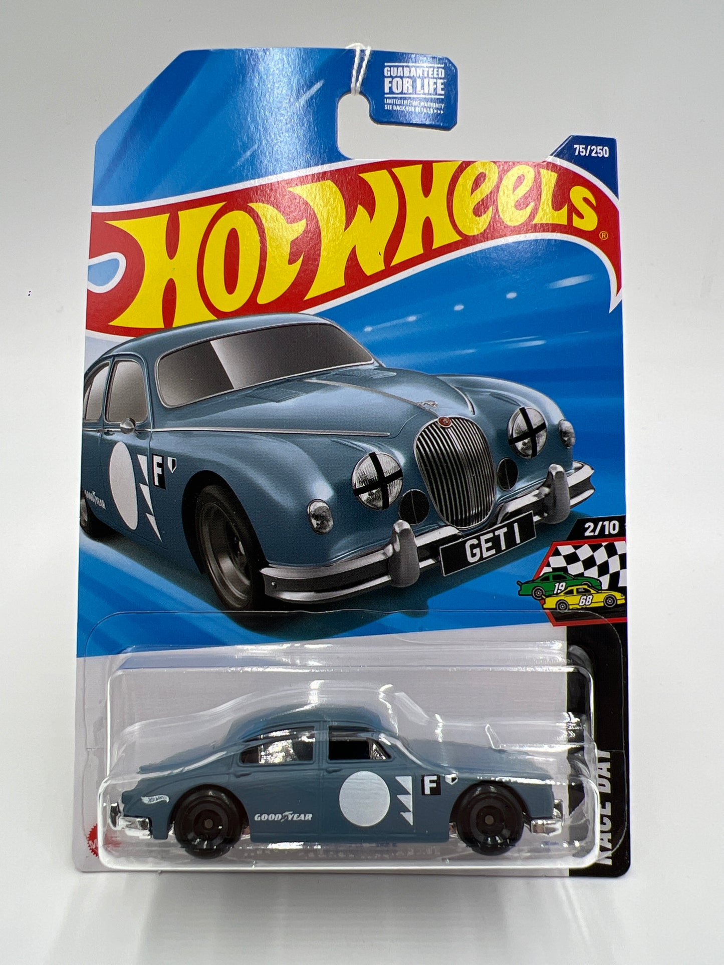 2025 Hot Wheels M Case Race Day #75 Jaguar MK1 Blue 66C