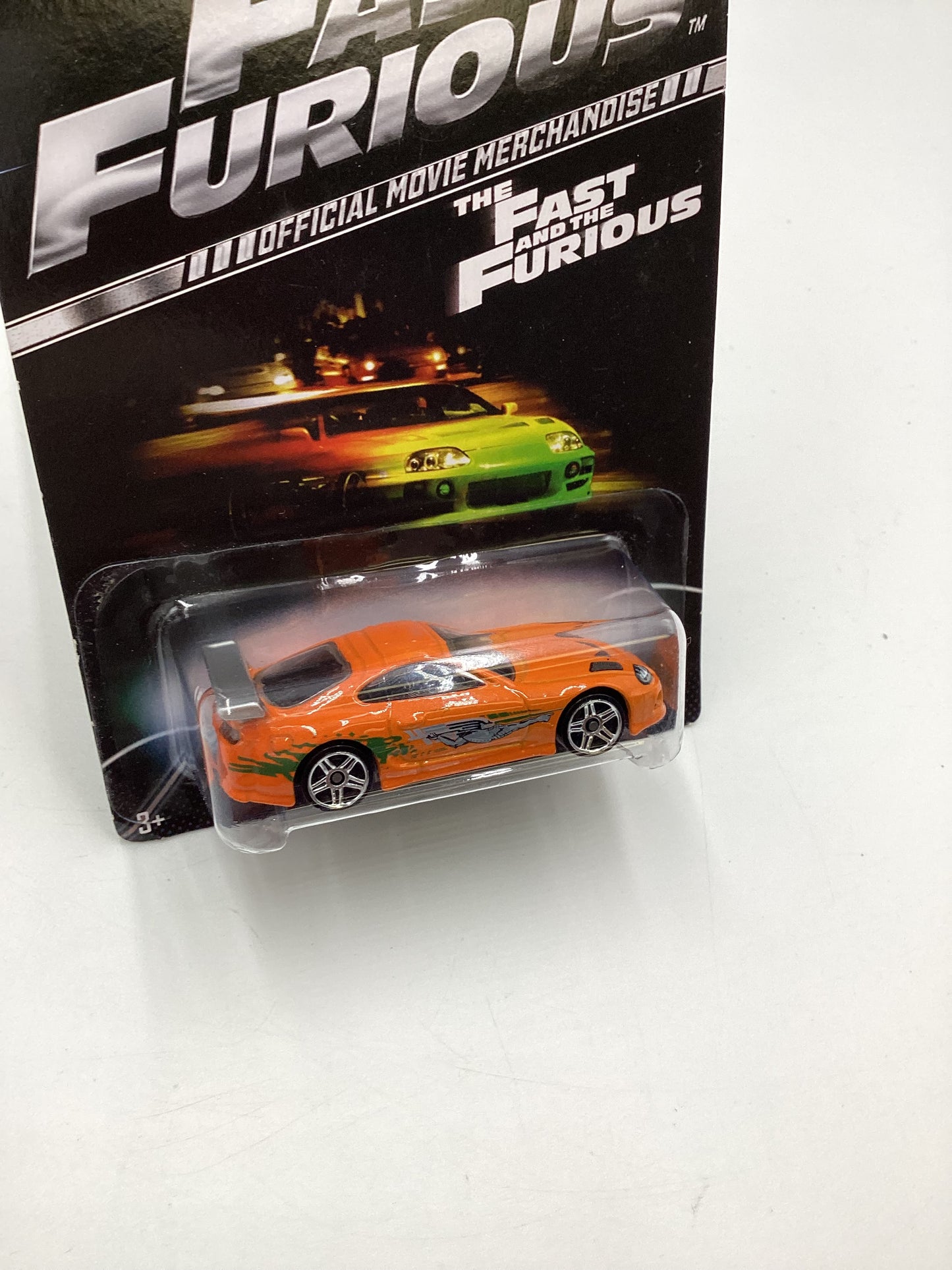 2013 Hot wheels Fast and Furious #2 Toyota Supra with Silver Wing W/ protector