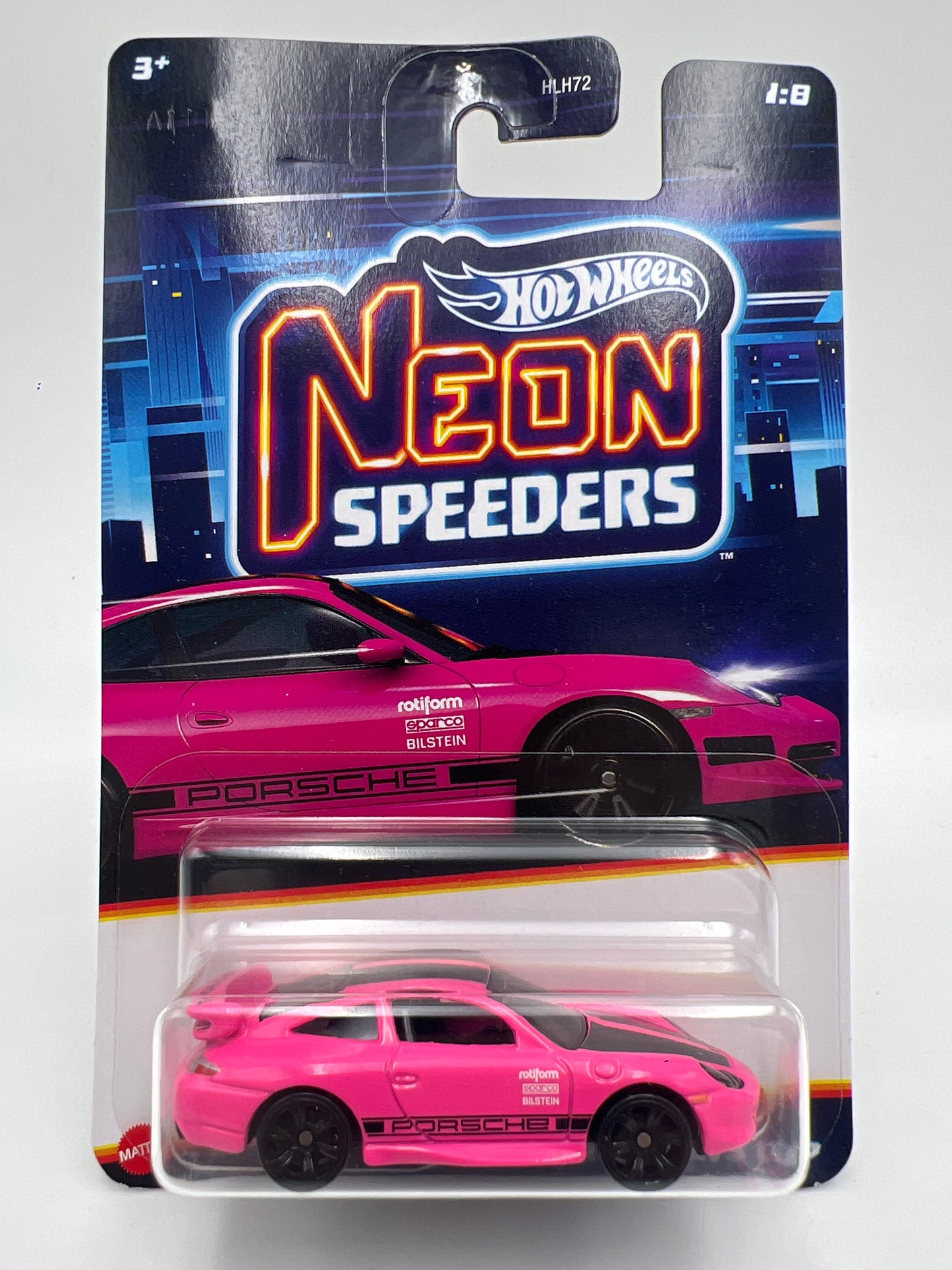 Hot Wheels Neon Speeders #1 Porsche 911 GT3 Cup Pink 166B