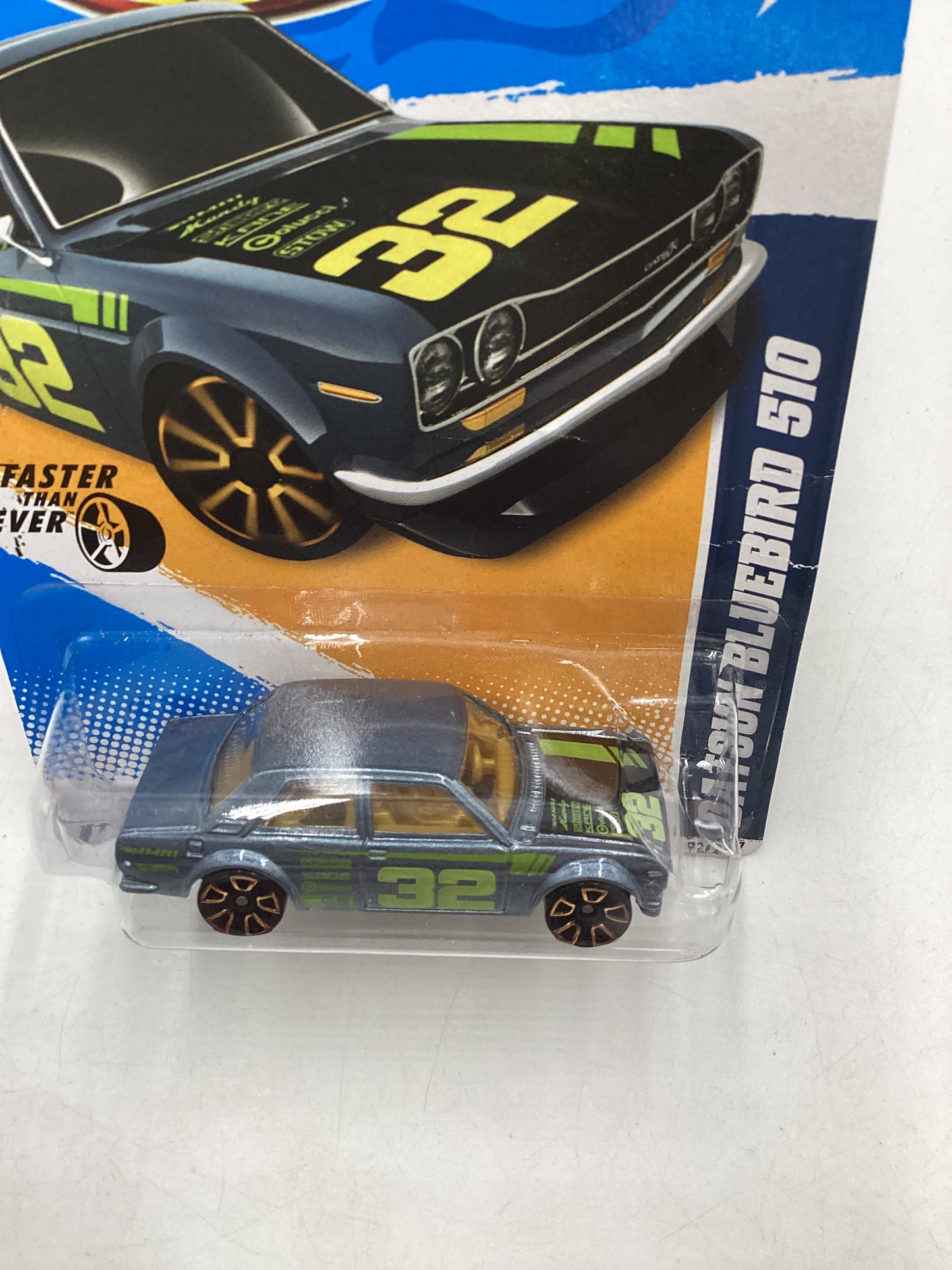 2012 Hot Wheels #92 Datsun Bluebird 510 Gray 88A