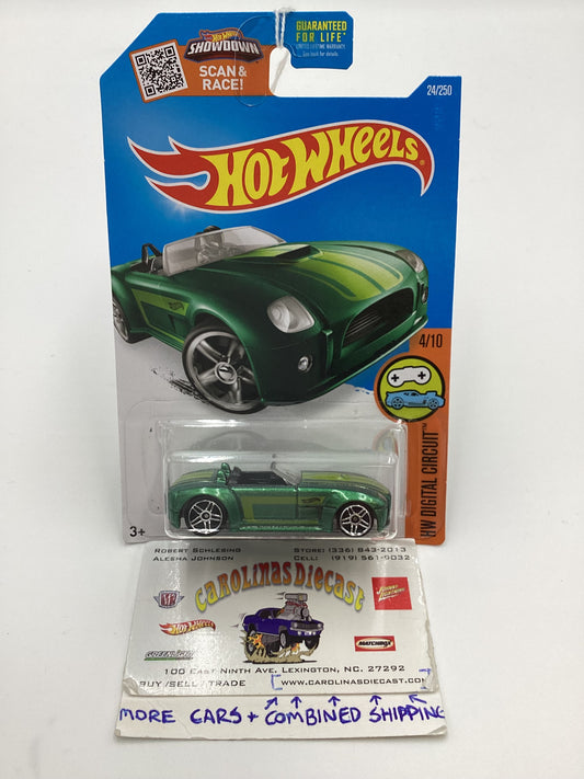 2016 Hot Wheels #24 Ford Shelby Cobra Concept Green 26E