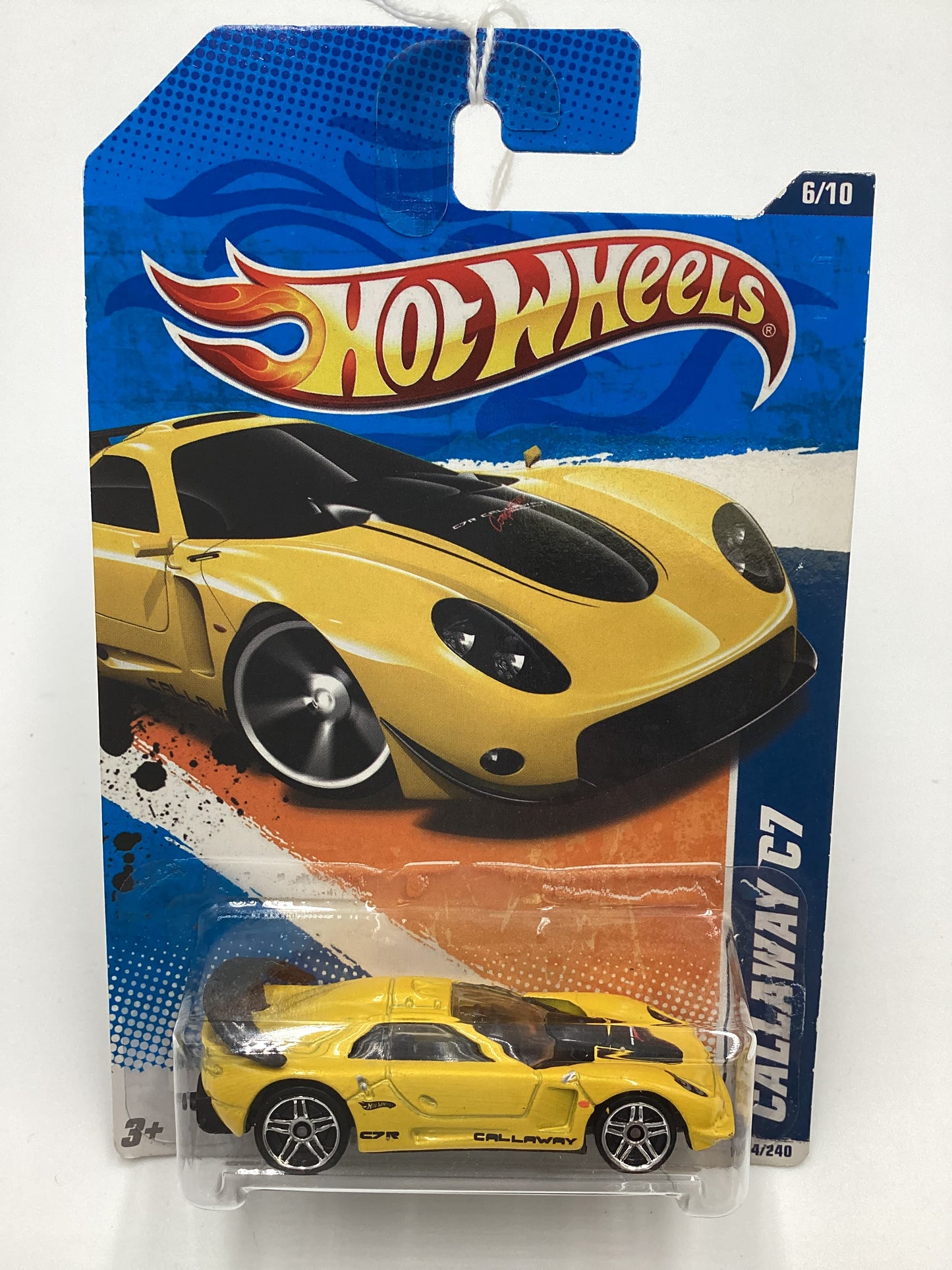 2011 Hot Wheels #164 Calloway C7 Yellow