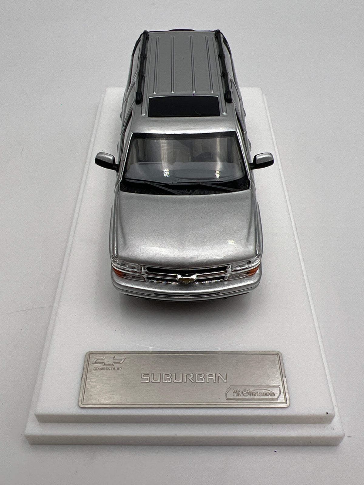 MK Miniatures 1/64 Scale 2003 Chevrolet Suburban Silver Loose Rear Seat