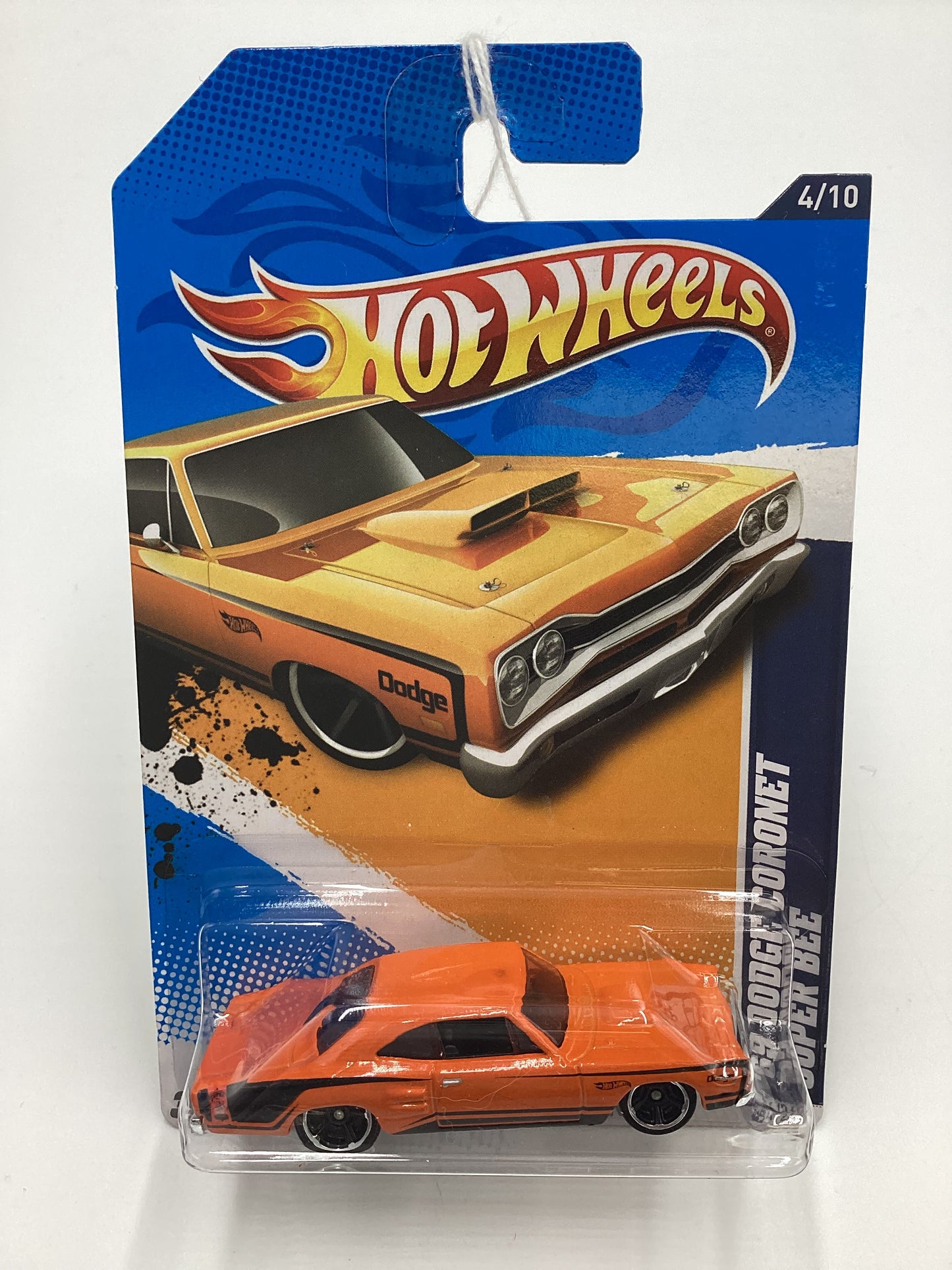 2012 Hot Wheels #84 69 Dodge Coronet Super Bee Orange Pink Window Variation SR