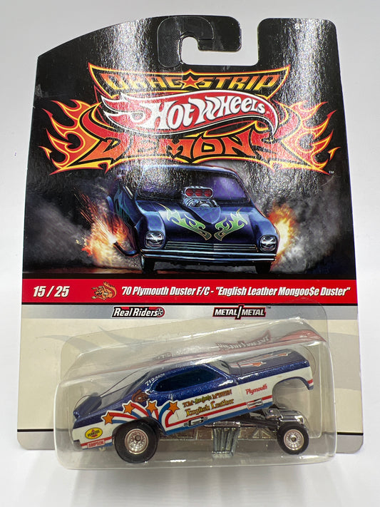 Hot Wheels Drag Strip Demons #15 70 Plymouth Duster F/C English Leather Mongoose W/Protector
