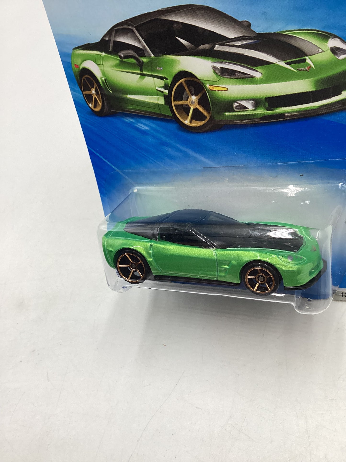 2009 Hot Wheels #135 09 Corvette ZR1 Green 18D