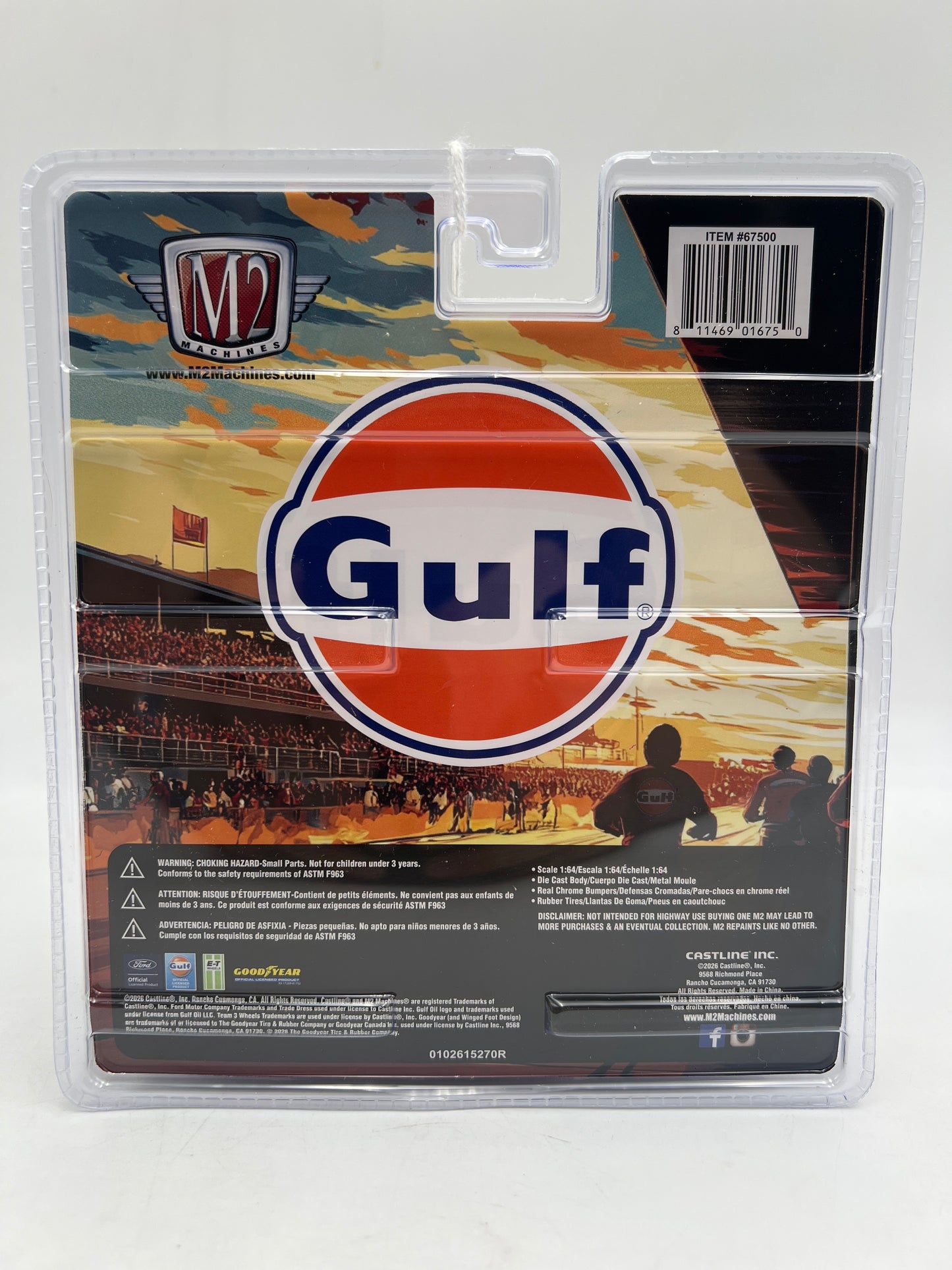 M2 Machines Diorama R21 CHASE 1966 Ford GT40 MK II Gulf