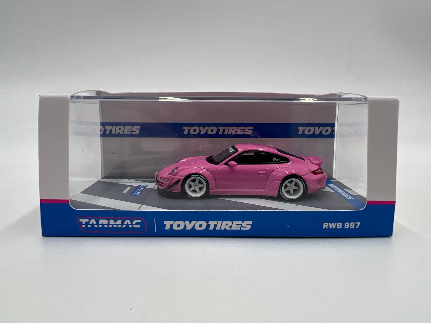 Tarmac Works x Hobby 64 Porsche RWB 997 Pink Toyo Tires