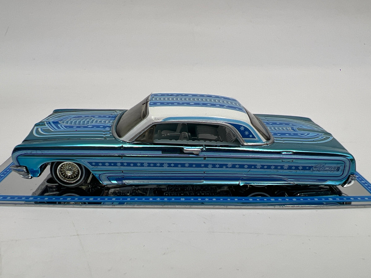 2021 Hot Wheels RLC #3424/30000 64 Chevrolet Impala Snowman Light Blue