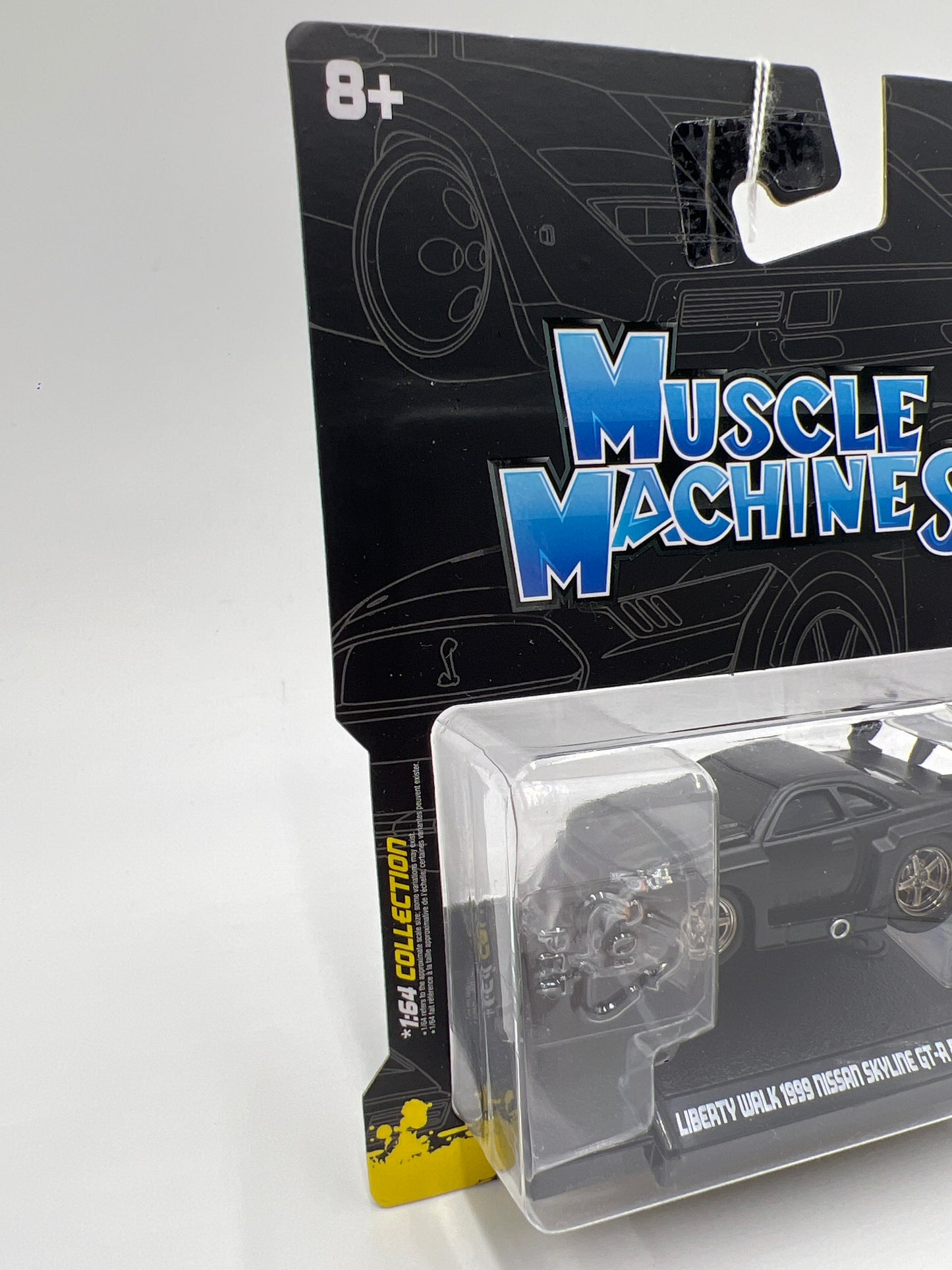 Muscle Machines Blackout Edition Series 8 #48 1999 Nissan Skyline GT-R R34 Matte Black SR