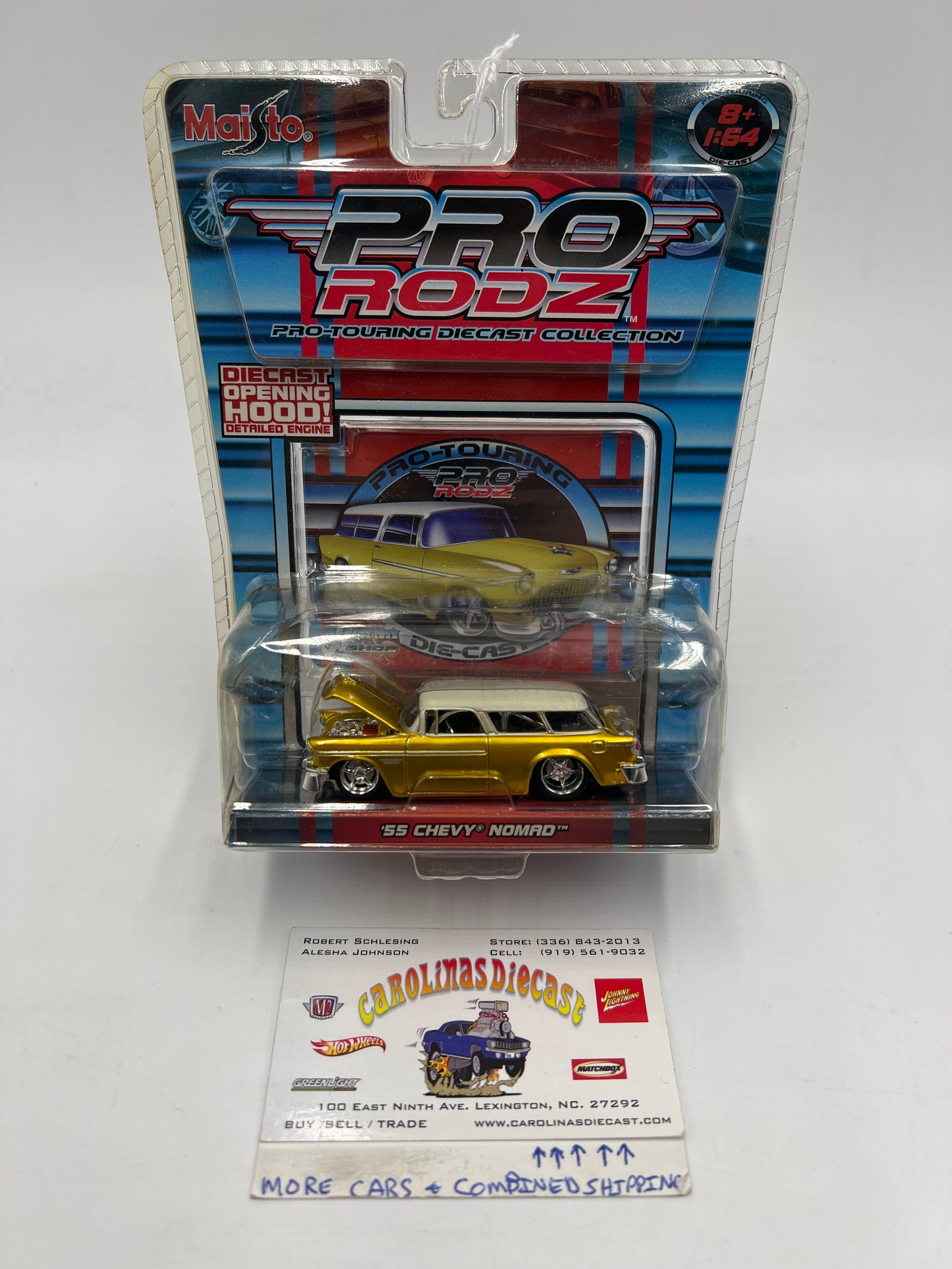 Maisto 1/64 Pro Rodz 55 Chevrolet Nomad Gold 185i