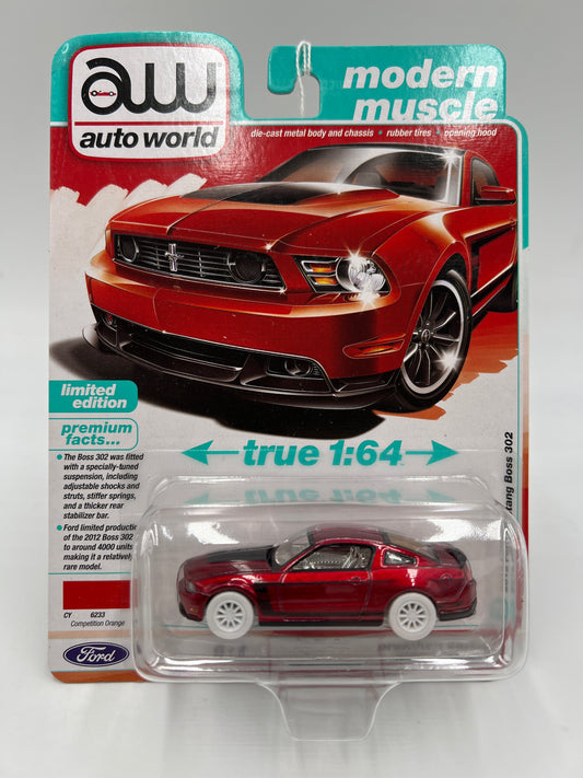 Auto World Modern Muscle Release 1 Version B Ultra Red CHASE 2012 Ford Mustang Boss 302 Red
