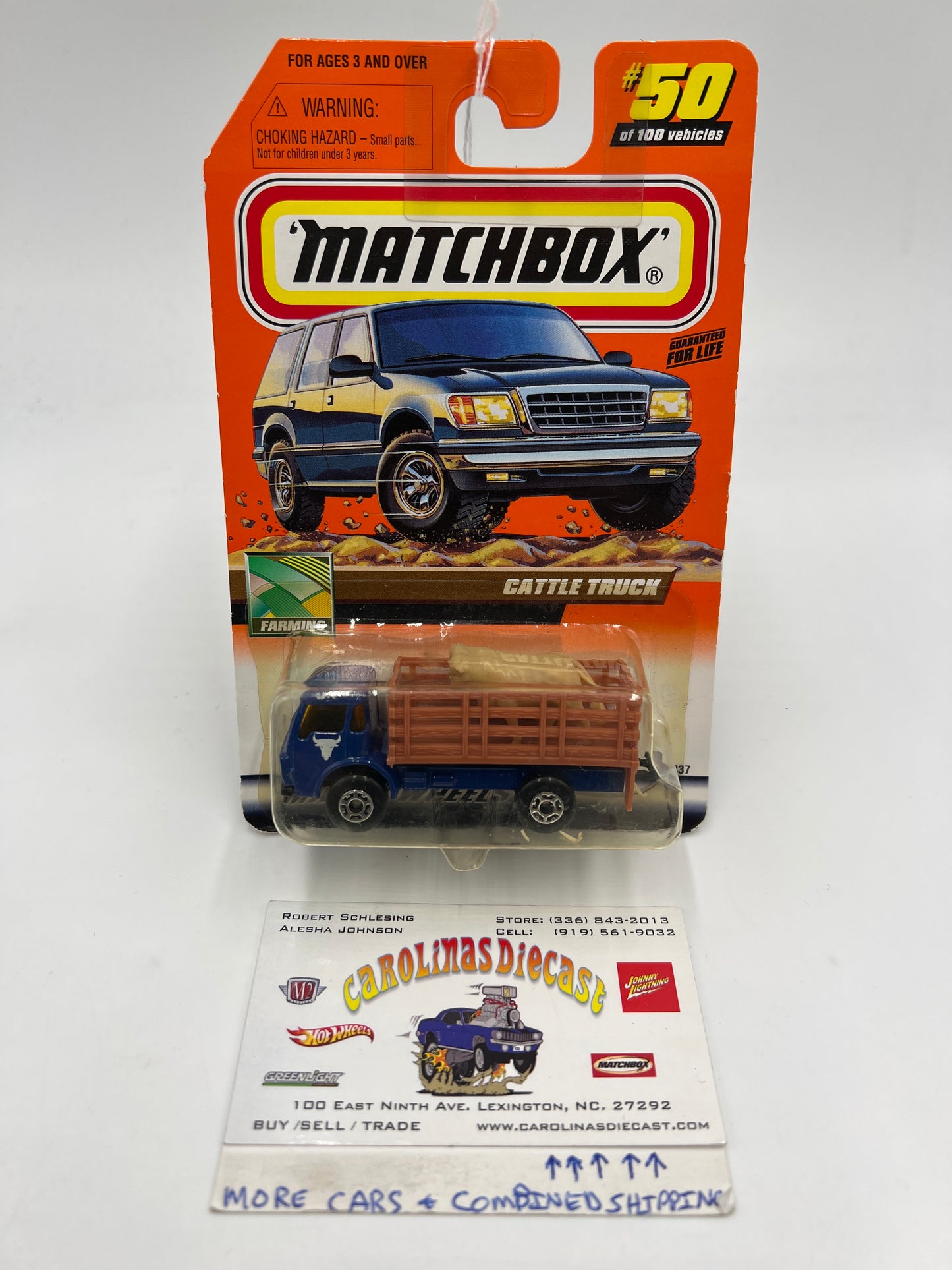 Matchbox Farming #50 Cattle Truck Blue 206H