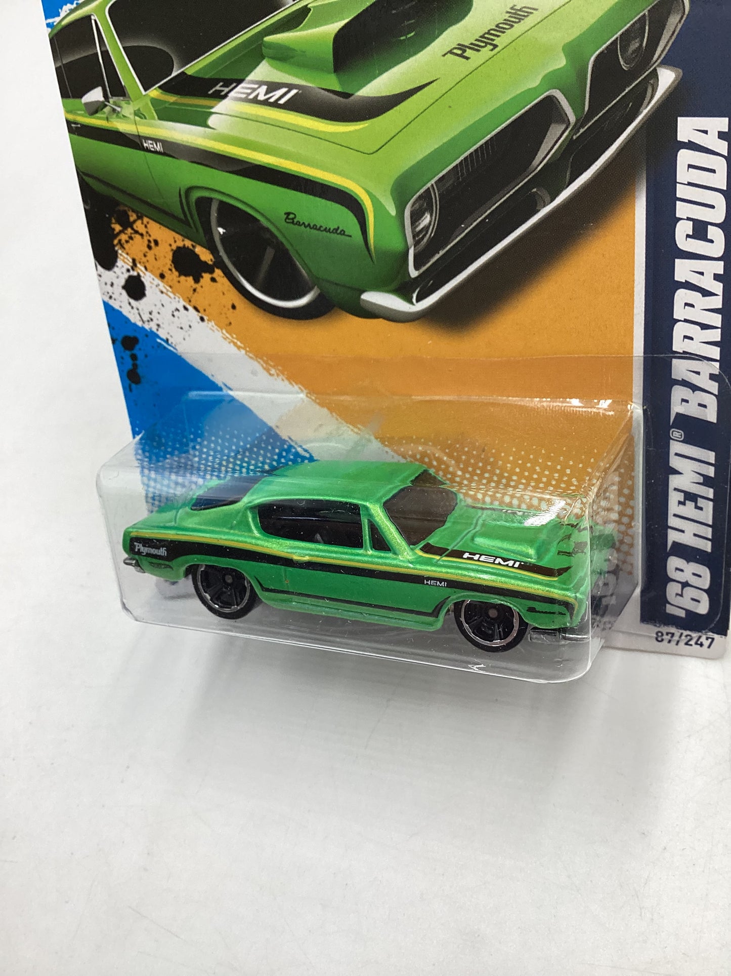 2012 Hot Wheels Muscle Mania #87 68 Hemi Barracuda Green 36H