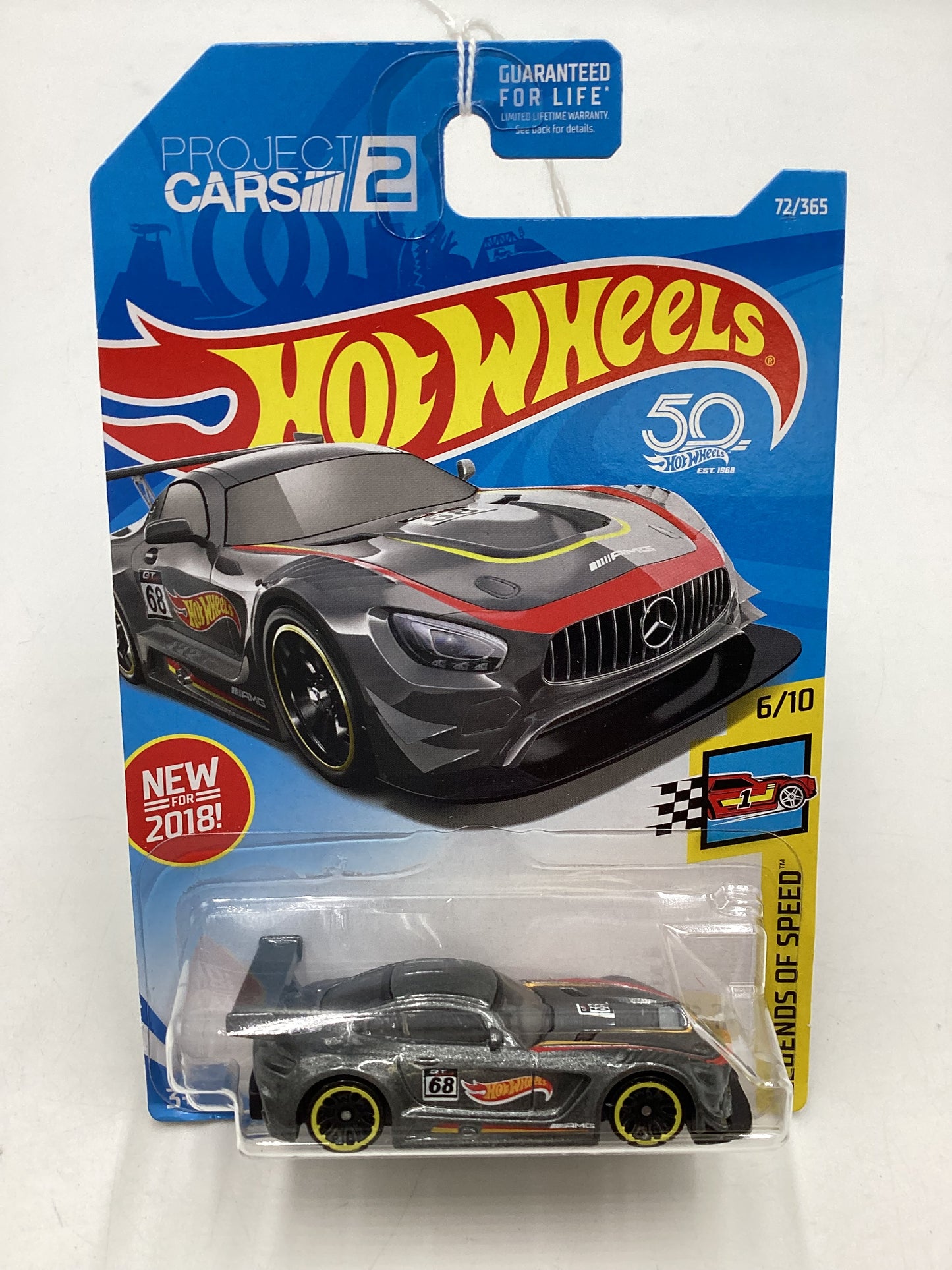 2018 Hot Wheels #072 16 Mercedes AMG GT3 91D