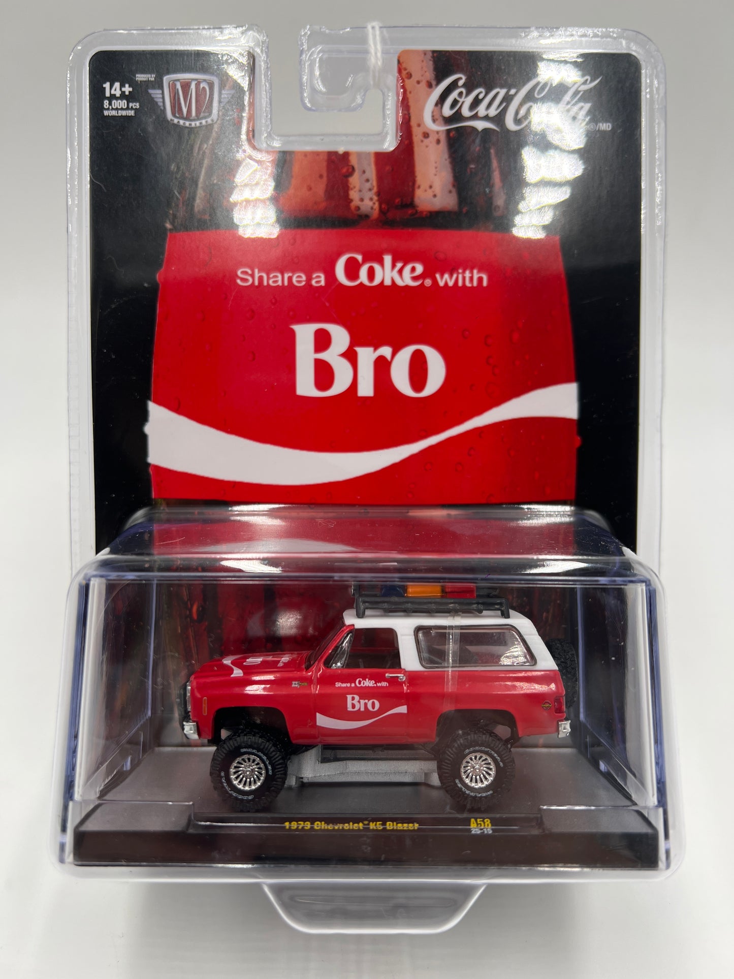 M2 Machines Coca Cola Bro 1973 Chevrolet K5 Blazer Red Bro A58 204D