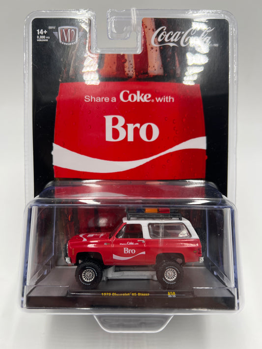 M2 Machines Coca Cola Bro 1973 Chevrolet K5 Blazer Red Bro A58 204D