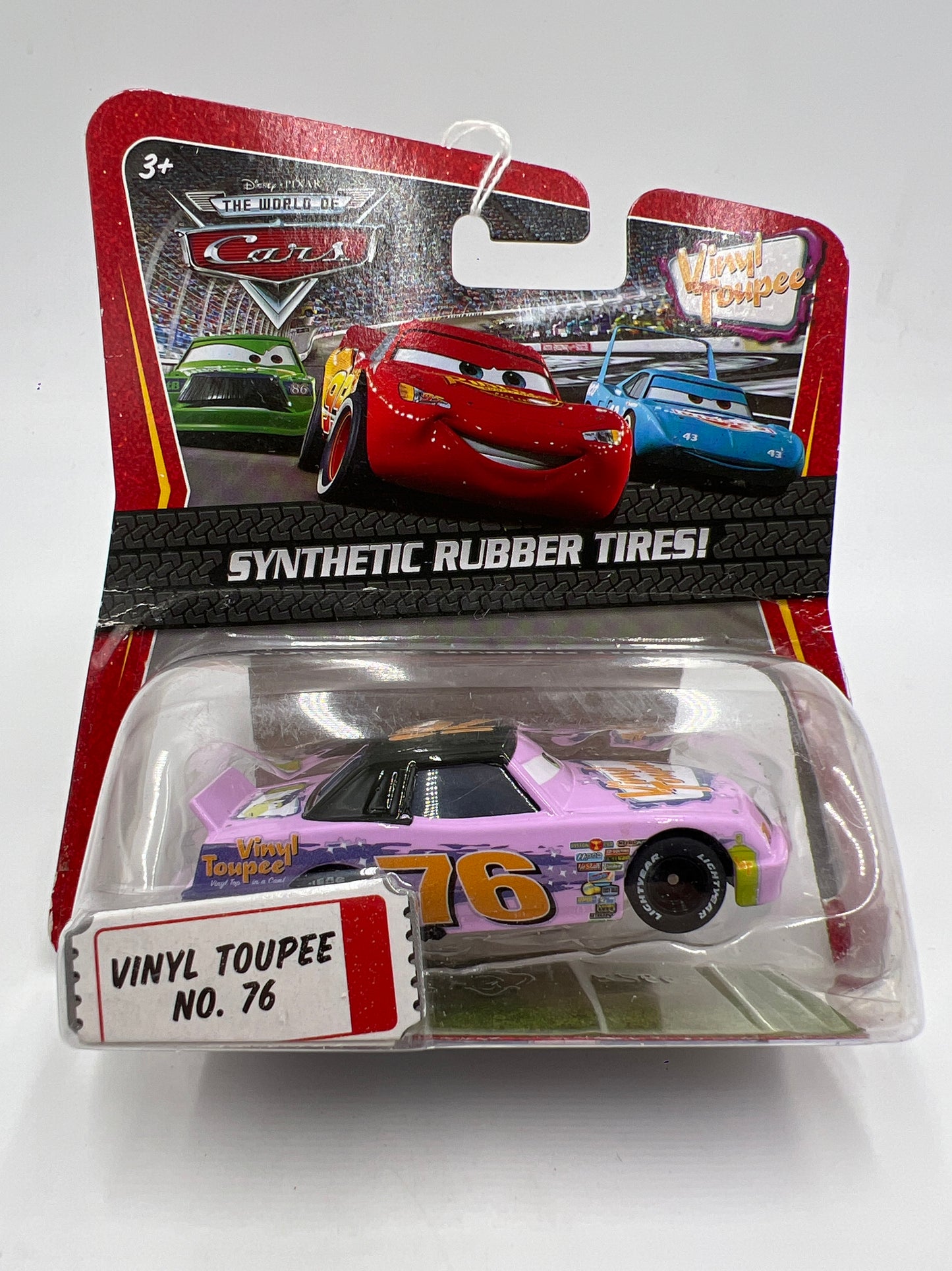 Disney Pixar The World Of Cars Rubber Tires Vinyl Toupee No 76 137B