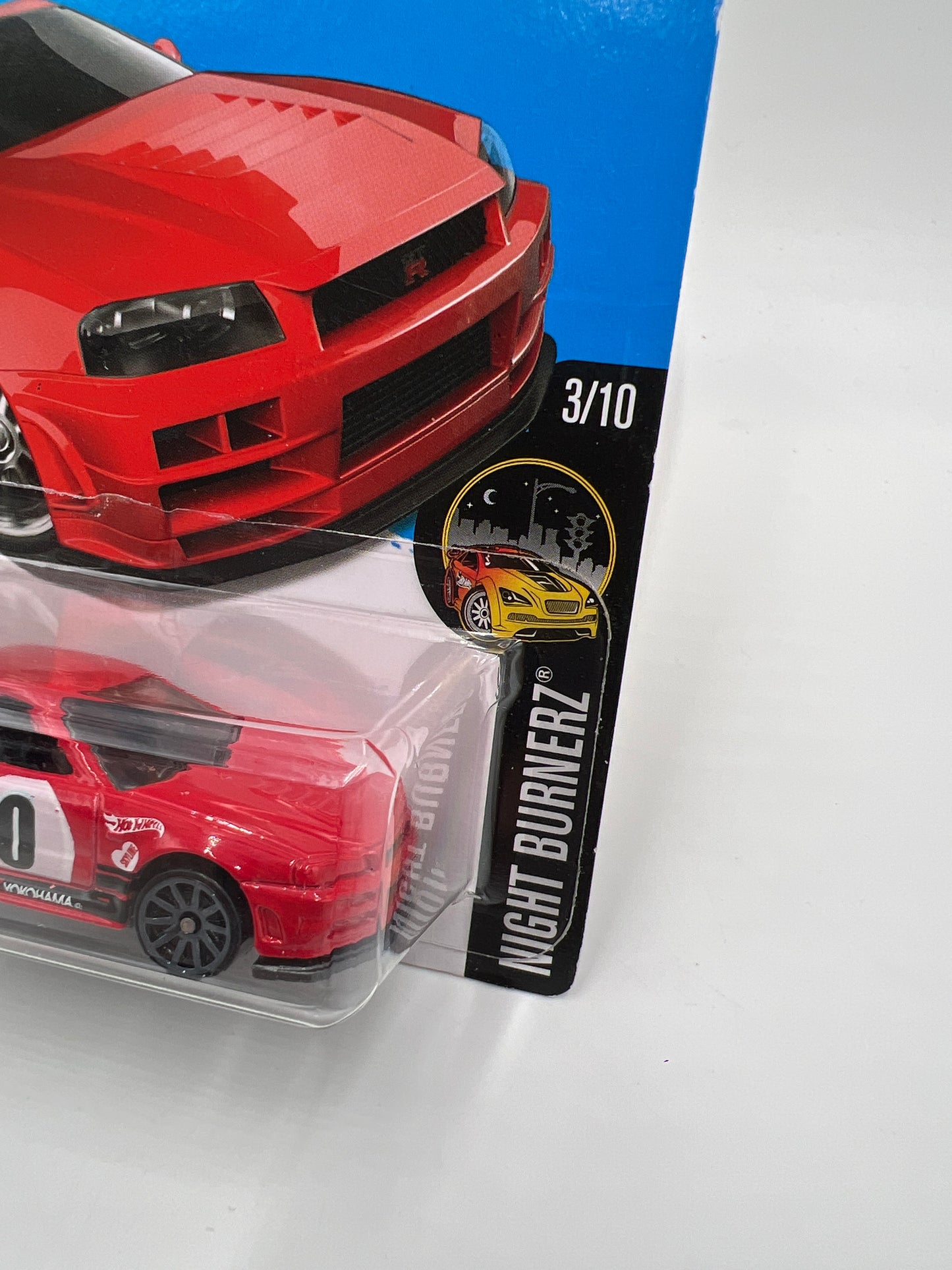 2016 Hot Wheels Night Burnerz #83 Need For Speed Nissan Skyline GT-R R34 Red