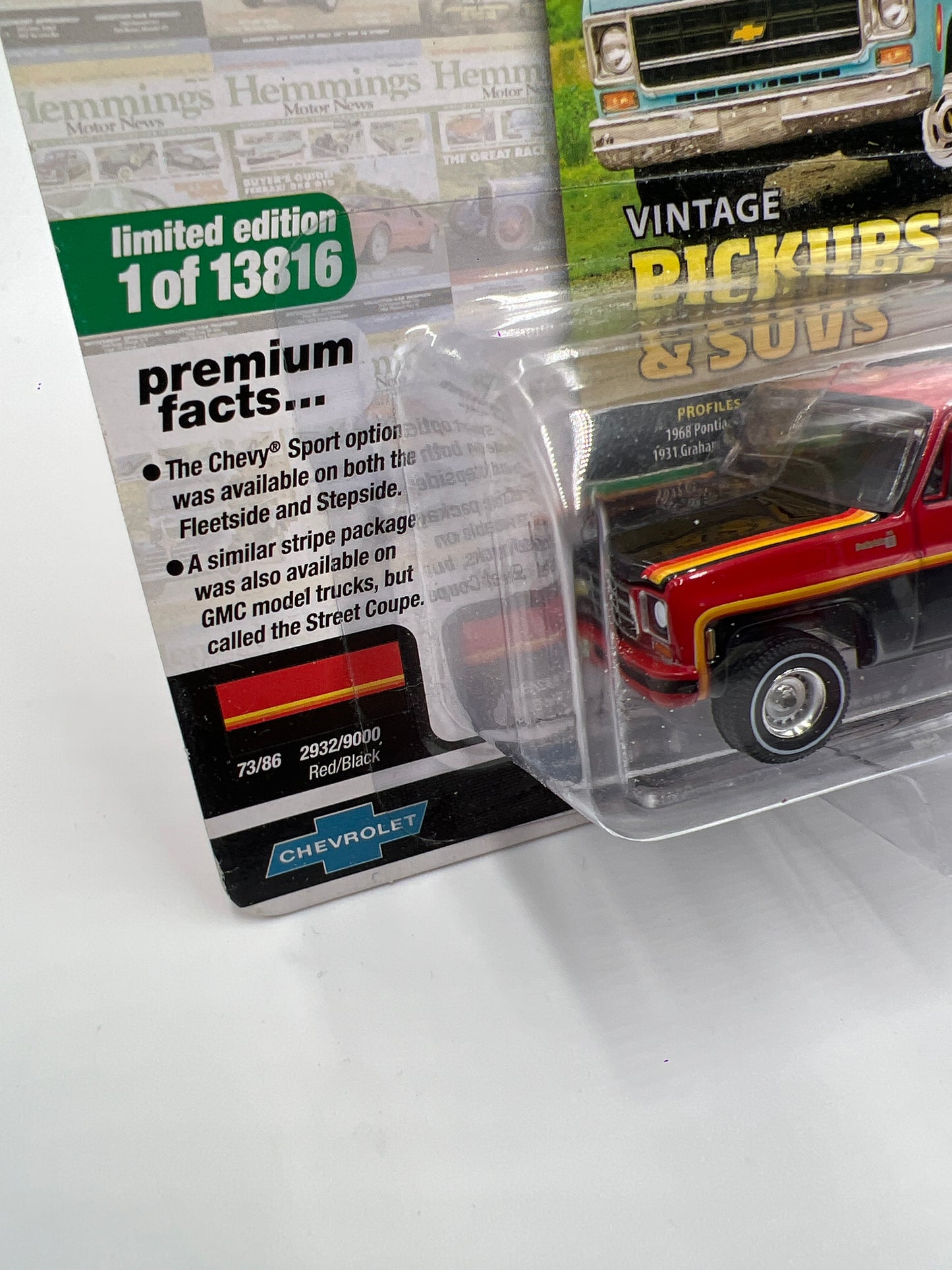 Auto World Hemmings Motor News Release 4 Version B Alt Color 1979 Chevy C10 Scottsdale Sport Red/Black 182D