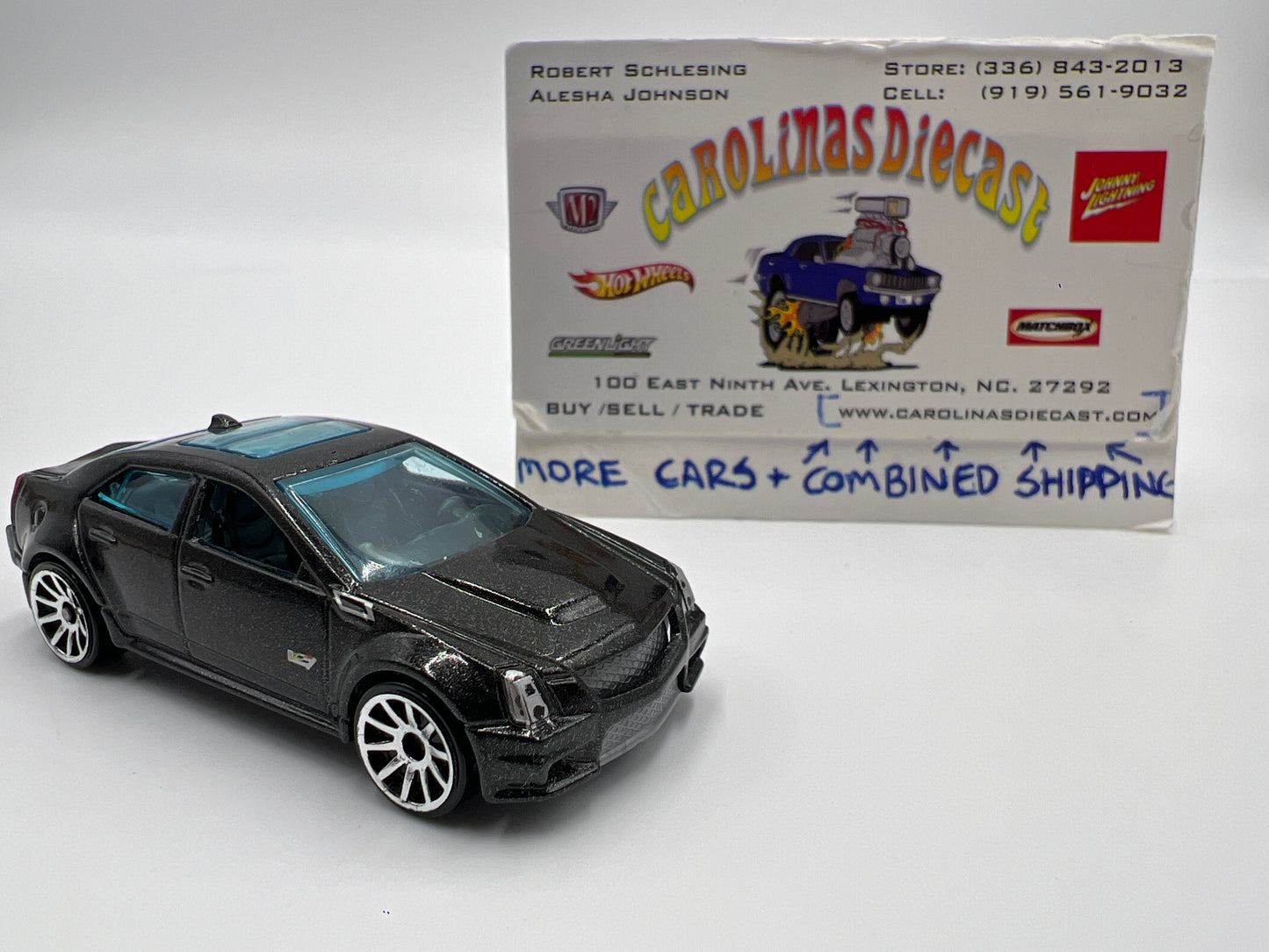 2010 Hot Wheels New Models 09 Cadillac CTS-V Black Loose