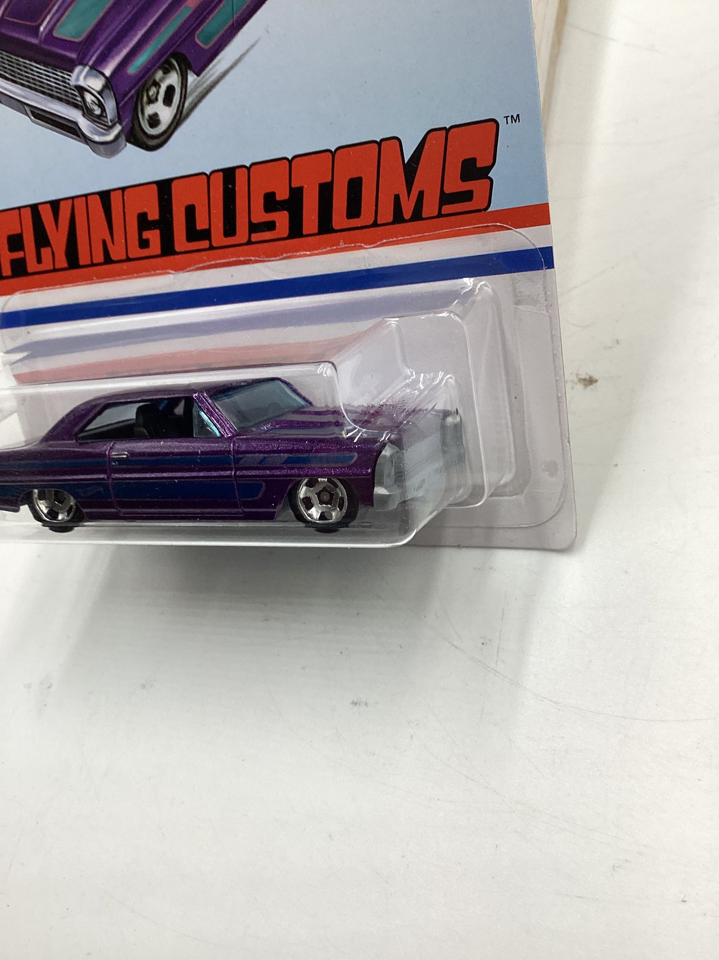 Hot Wheels Target Exclusive Flying Customs 66 Chevy Nova Purple 153H