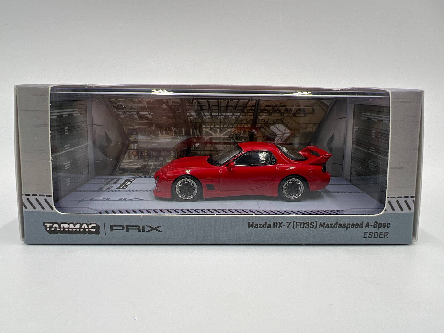 Tarmac Works x Global 64 PRIX Mazda RX-7 FD3S Mazdaspeed A-Spec ESDER Red