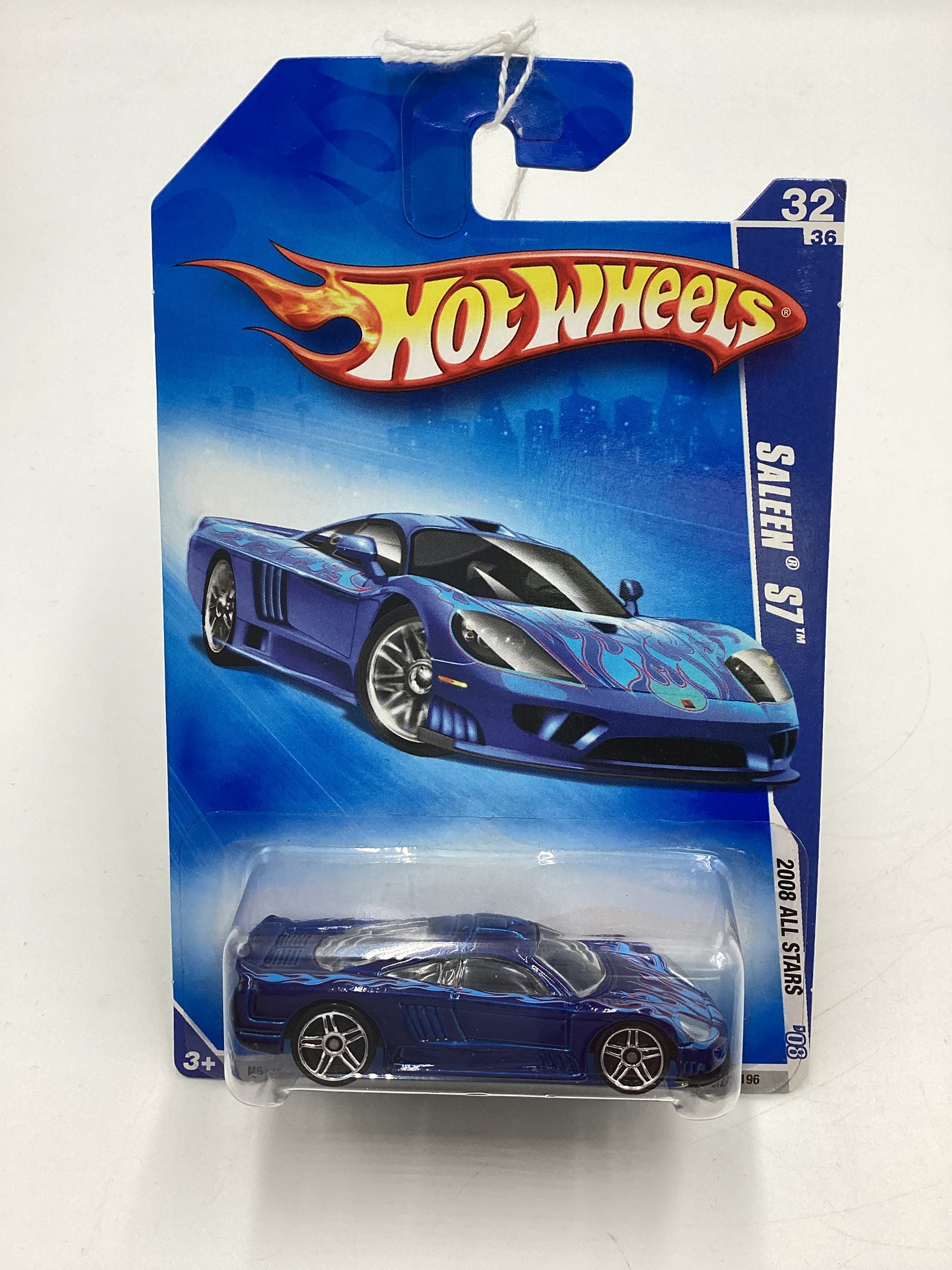 2008 Hot Wheels All Stars #72 Saleen S7 Blue 28D