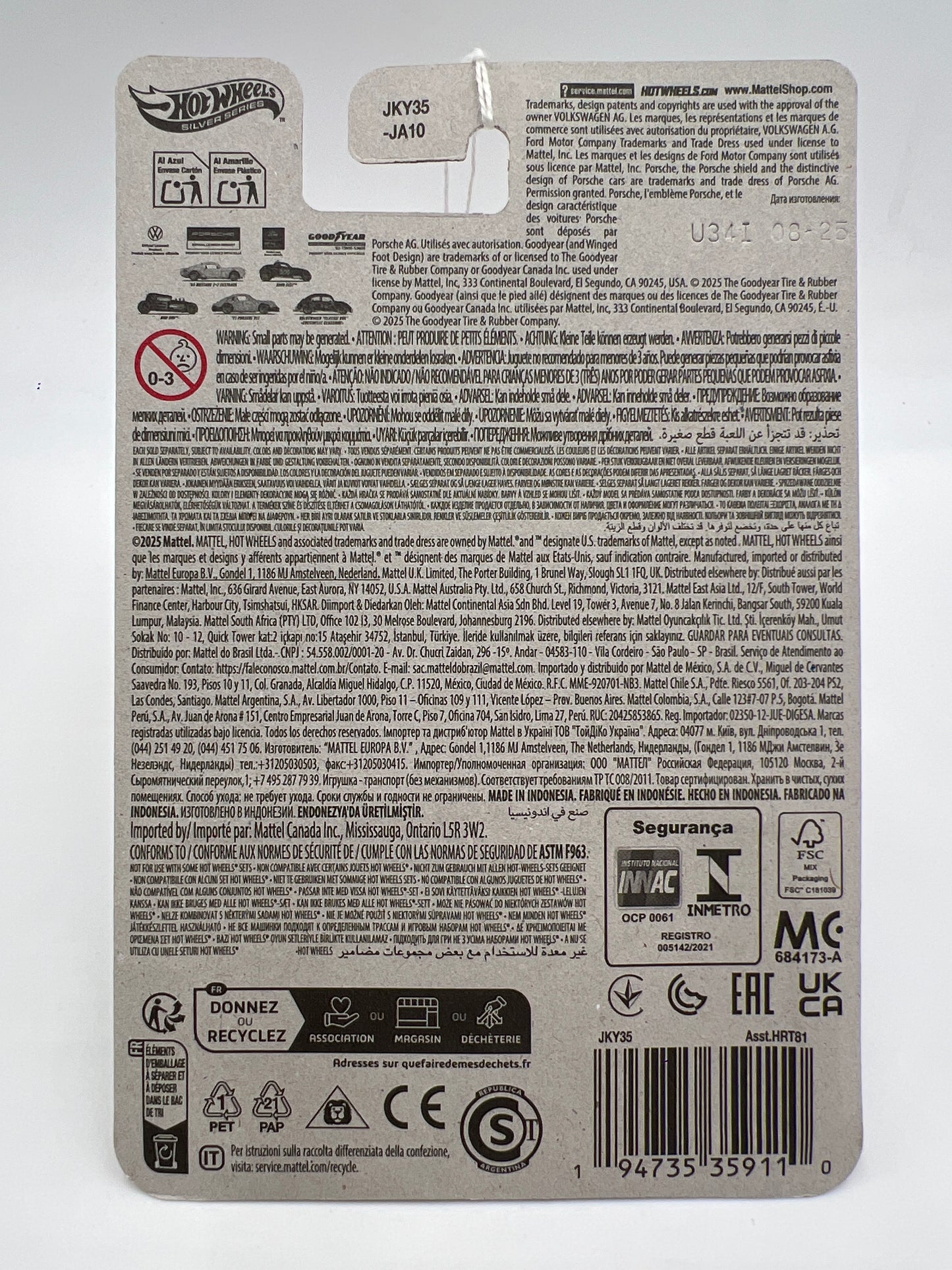 2025 Hot Wheels Silver Series Vintage Club Grand Prix #5 Chase Volkswagen Classic Bug Green