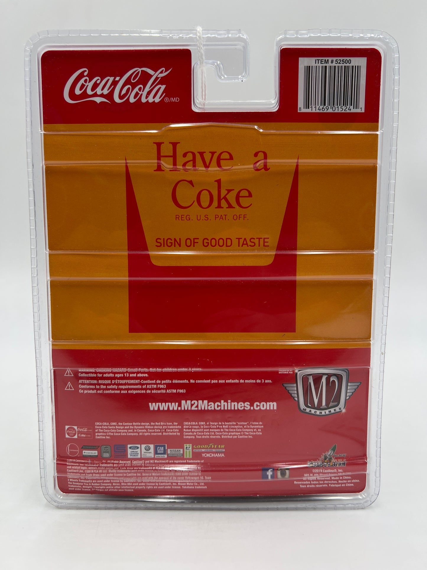 M2 Machines Coca Cola CHASE 1956 Ford F-100 Truck Yellow YR02