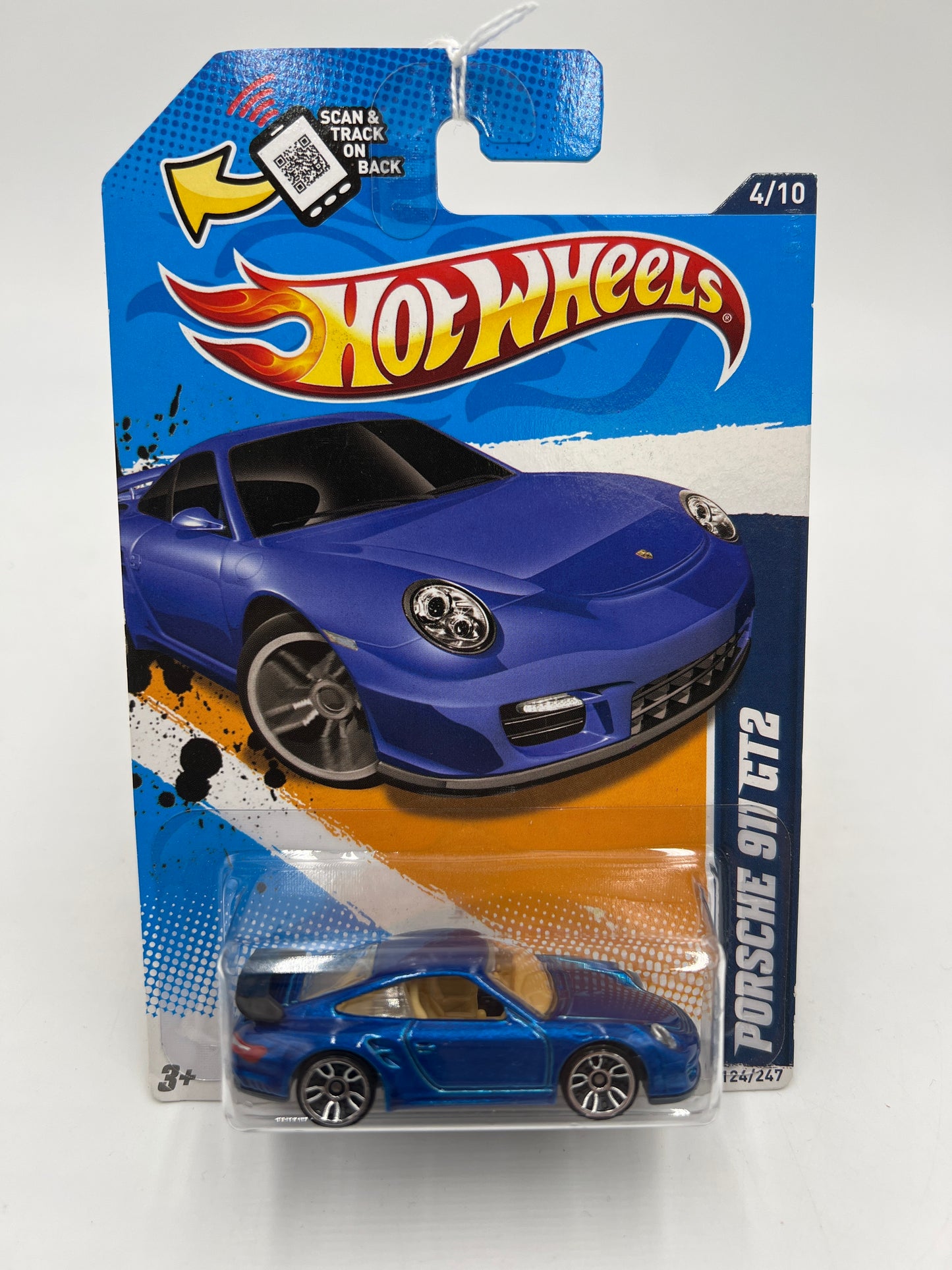 2012 Hot Wheels All Stars #124 Porsche 911 GT2 Blue