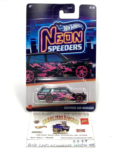 Hot wheels Neon Speeders Datsun 510 Wagon 2/8