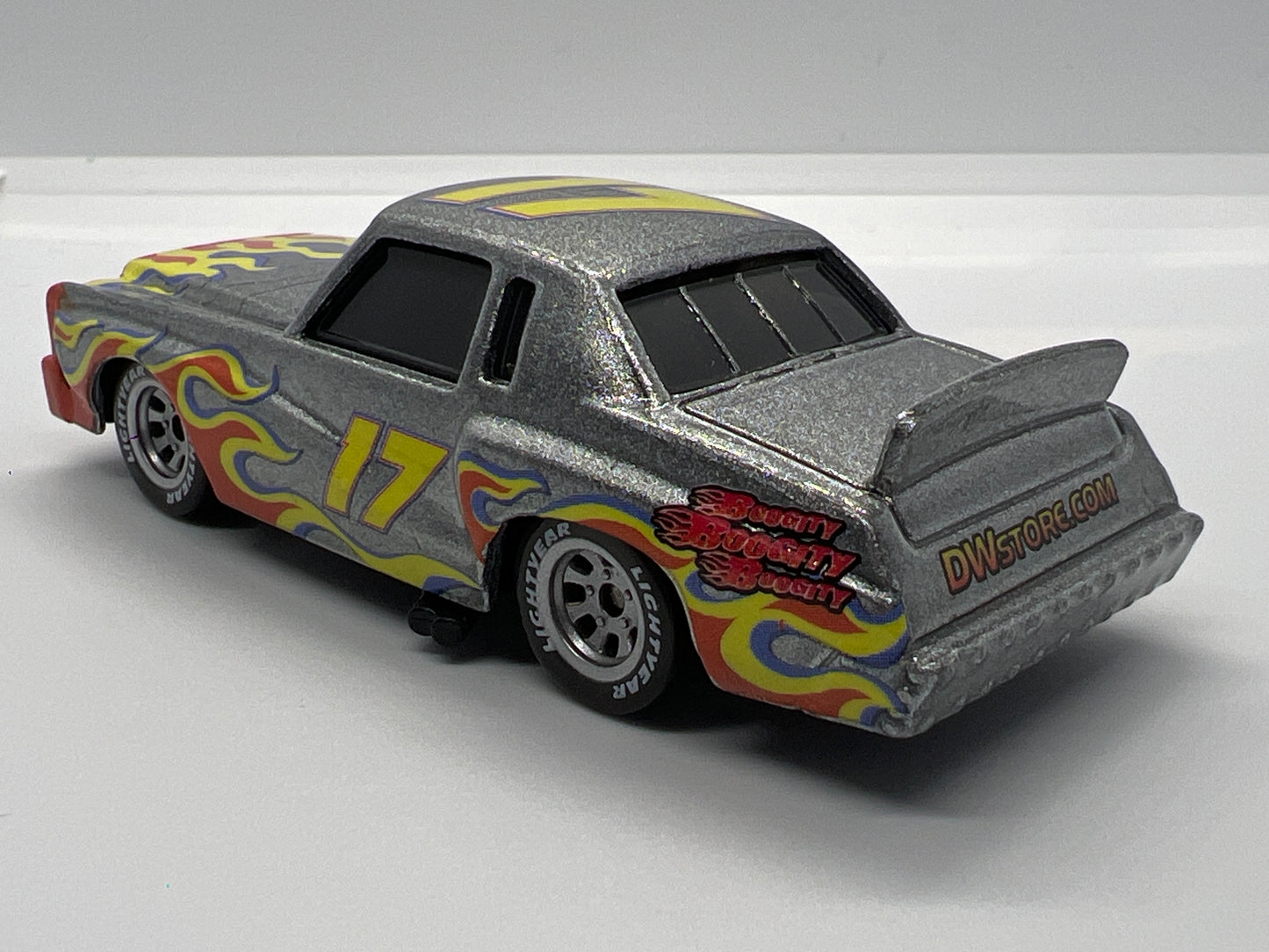 Disney Pixar Cars #17 Darrel Cartrip Silver/Flames Loose