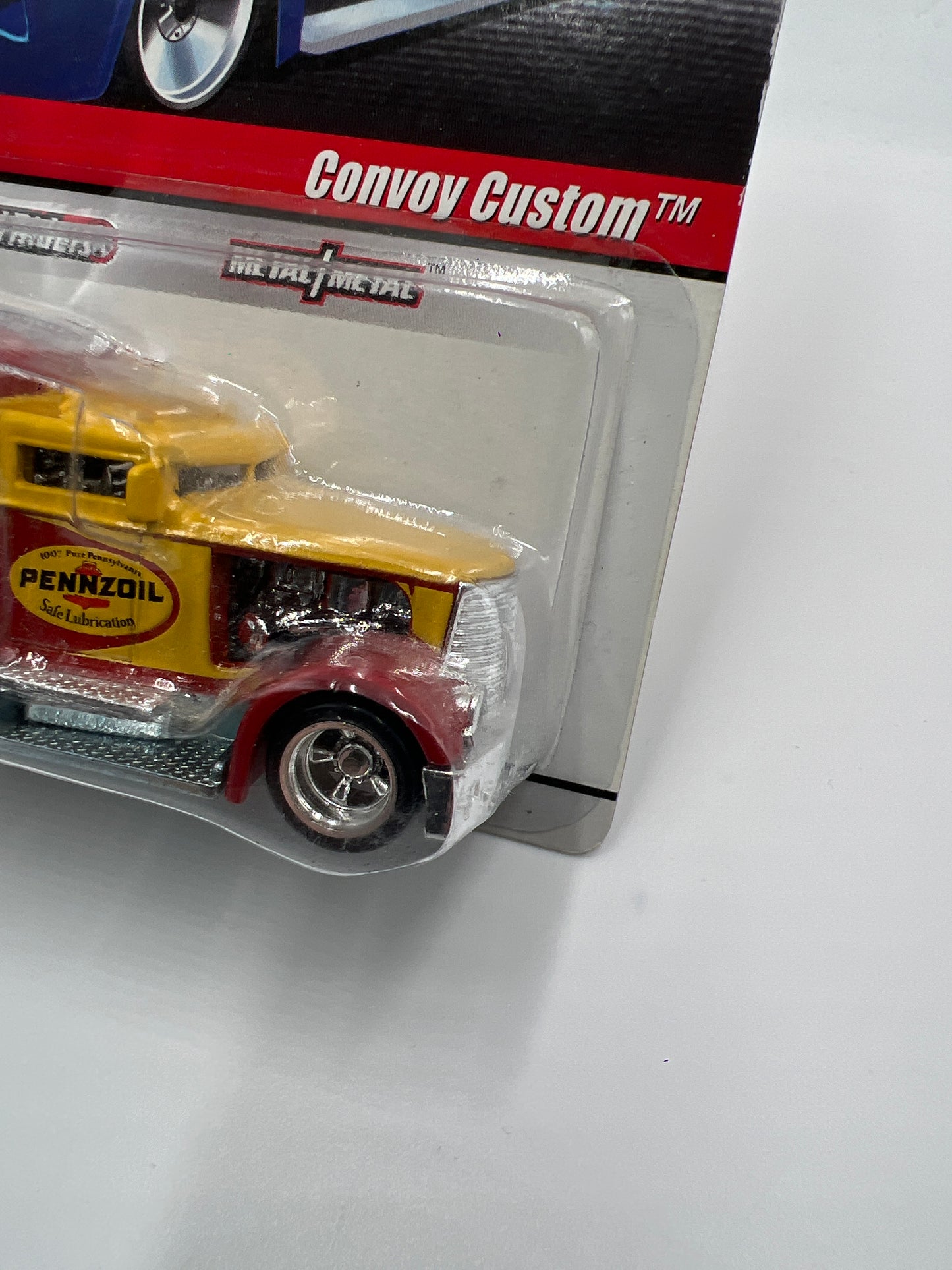 Hot Wheels Slick Rides Premium #25 Convoy Custom Yellow/Red Pennzoil W/Protector