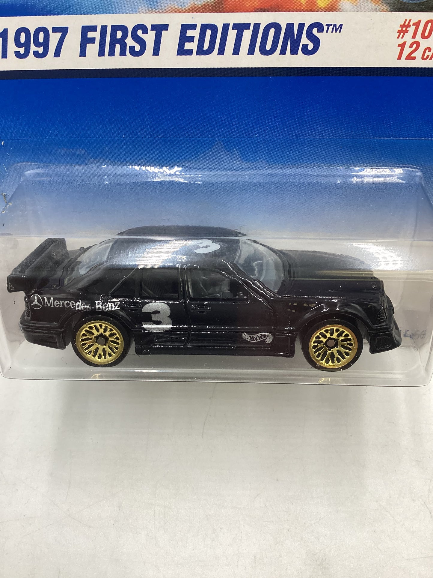 1997 Hot Wheels #516 First Edition 10/12 Black Mercedes C-Class 92C