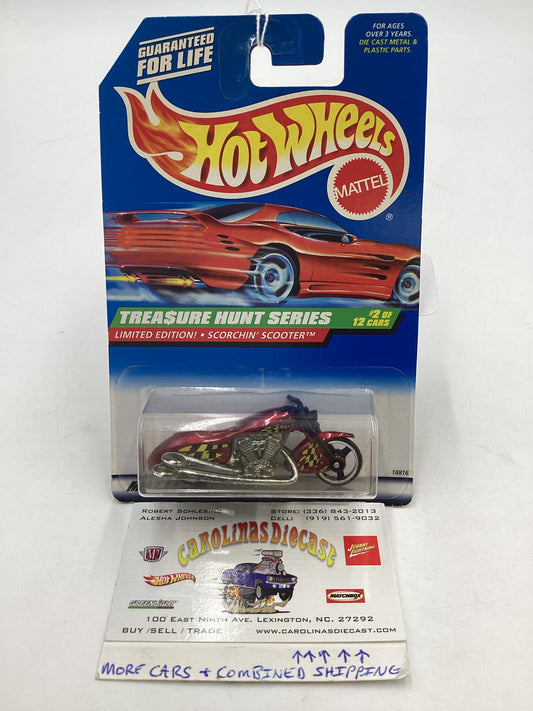 1998 Hot Wheels Treasure Hunt 2/12 Scorchin Scooter #750 277F