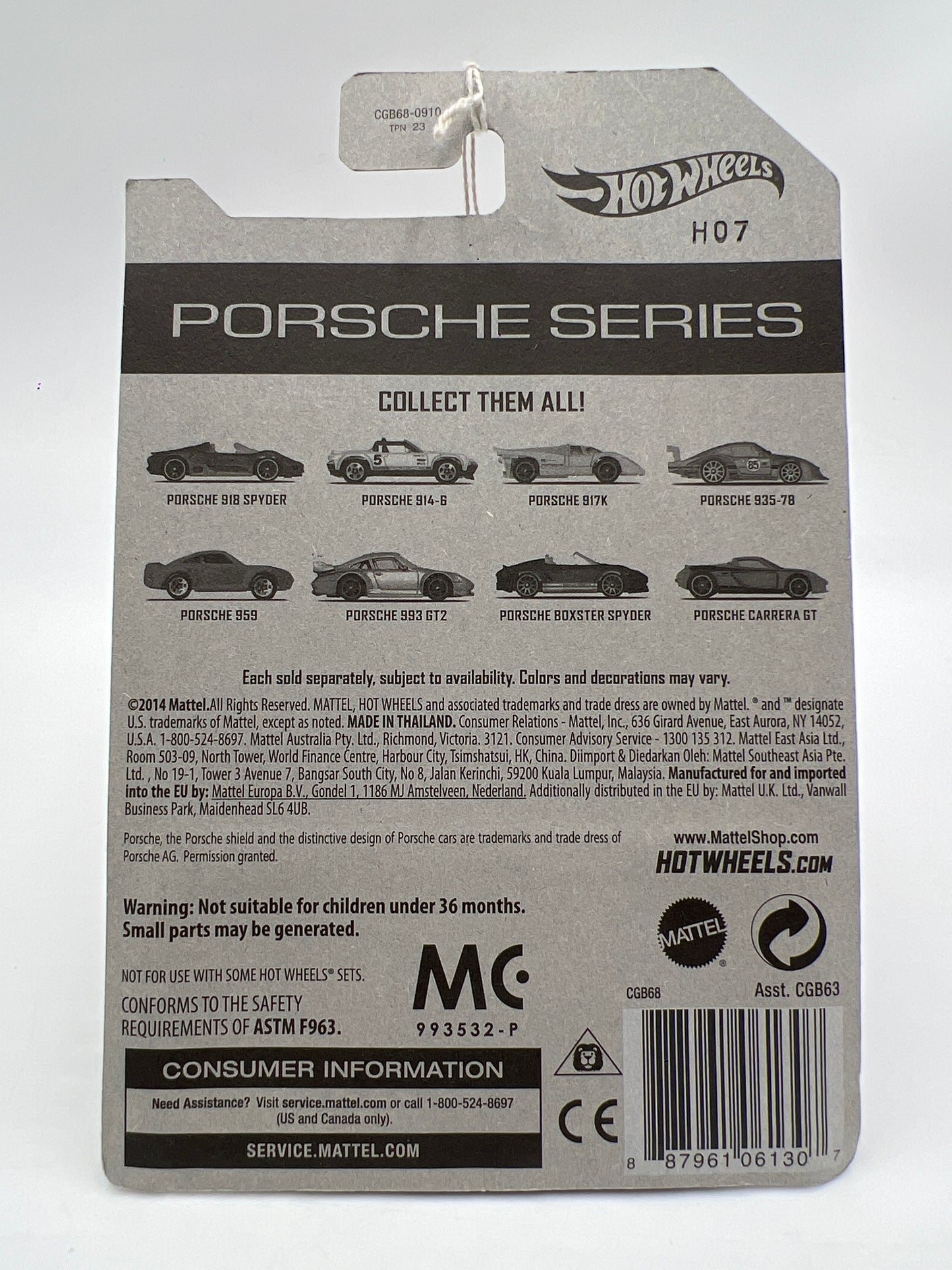 Hot Wheels Walmart Exclusive Porsche Series #3 Porsche 959 Red 158D
