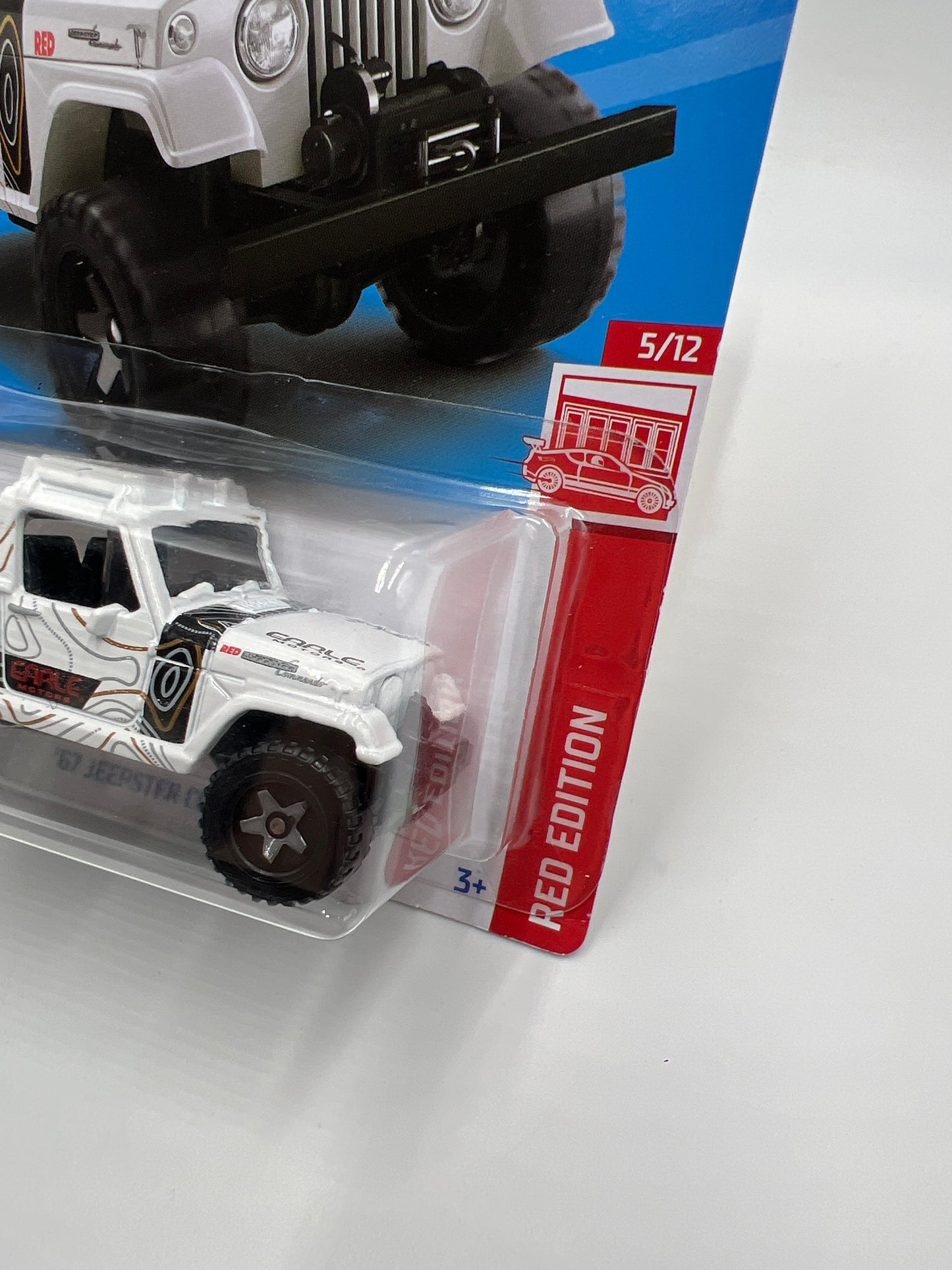 2023 Hot Wheels Target Exclusive Red Edition #94 67 Jeepster Commando White